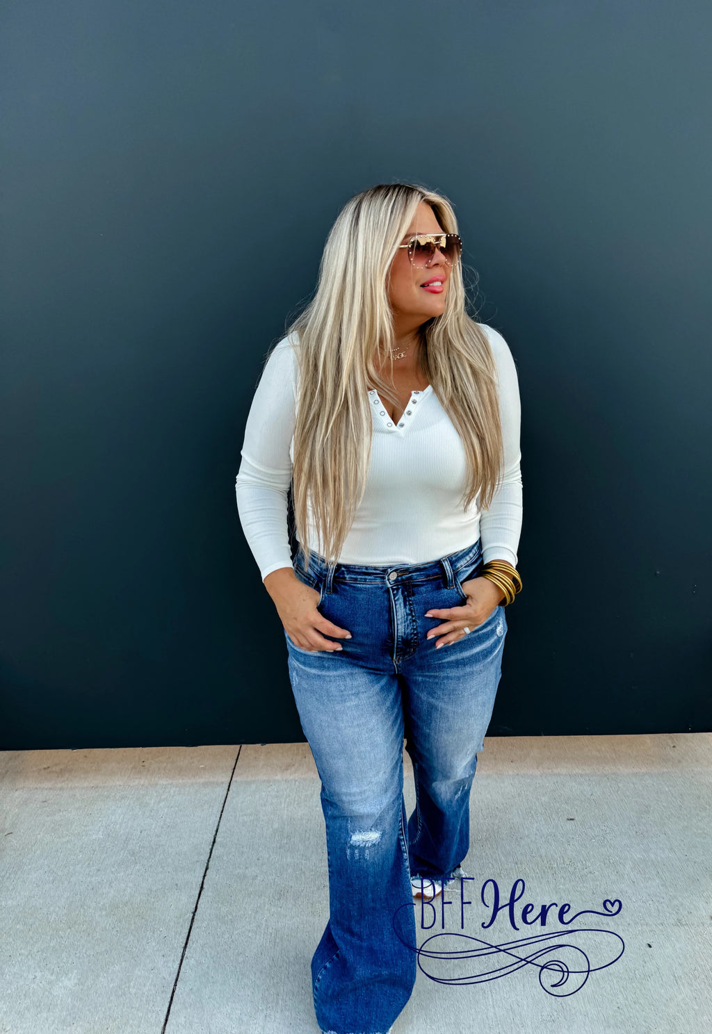 PREORDER:  Rebel Tummy Control Jeans by Blakeley (Ships Middle of January ) - BFF Here