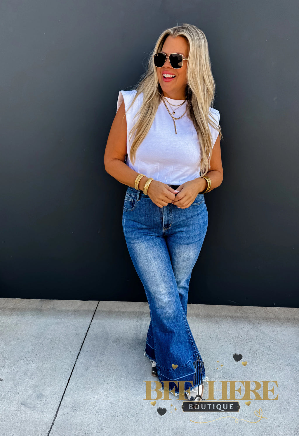 Stevie Cap Sleeve Top by Blakeley / Choice of Color - BFF Here