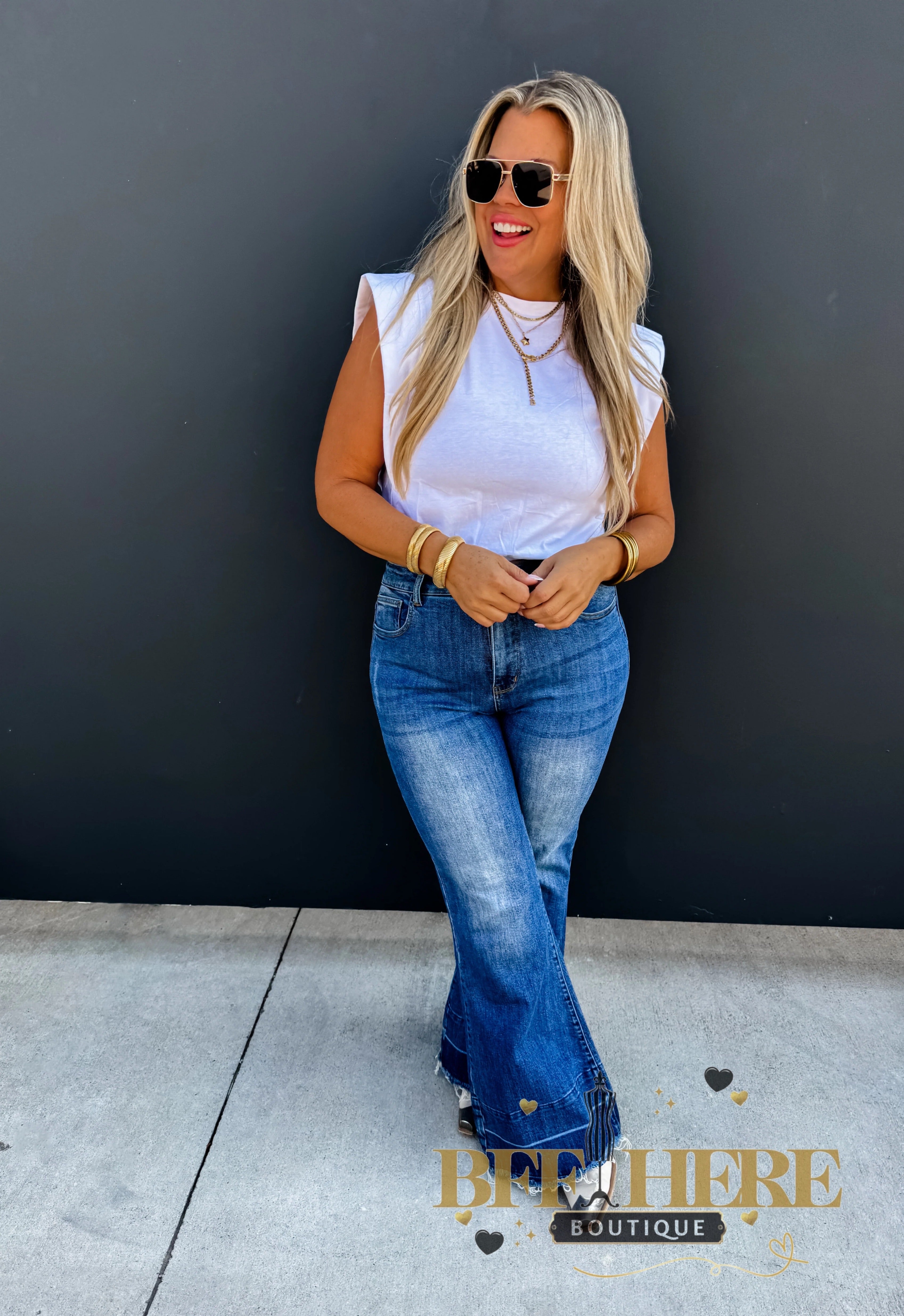 Stevie Cap Sleeve Top by Blakeley / Choice of Color - BFF Here