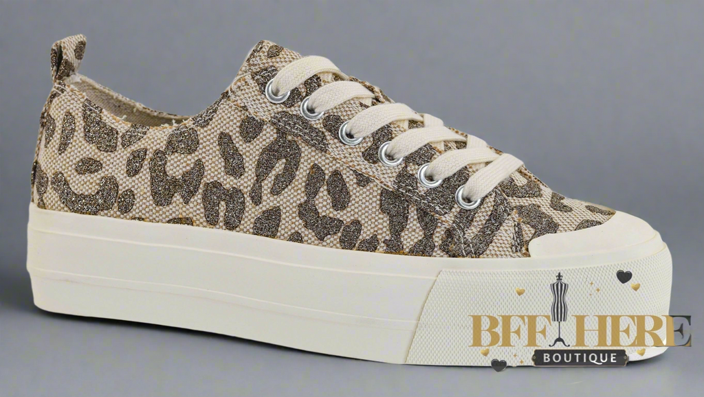 Take The Lead - Tan Sparkle Leopard by Corkys - BFF Here