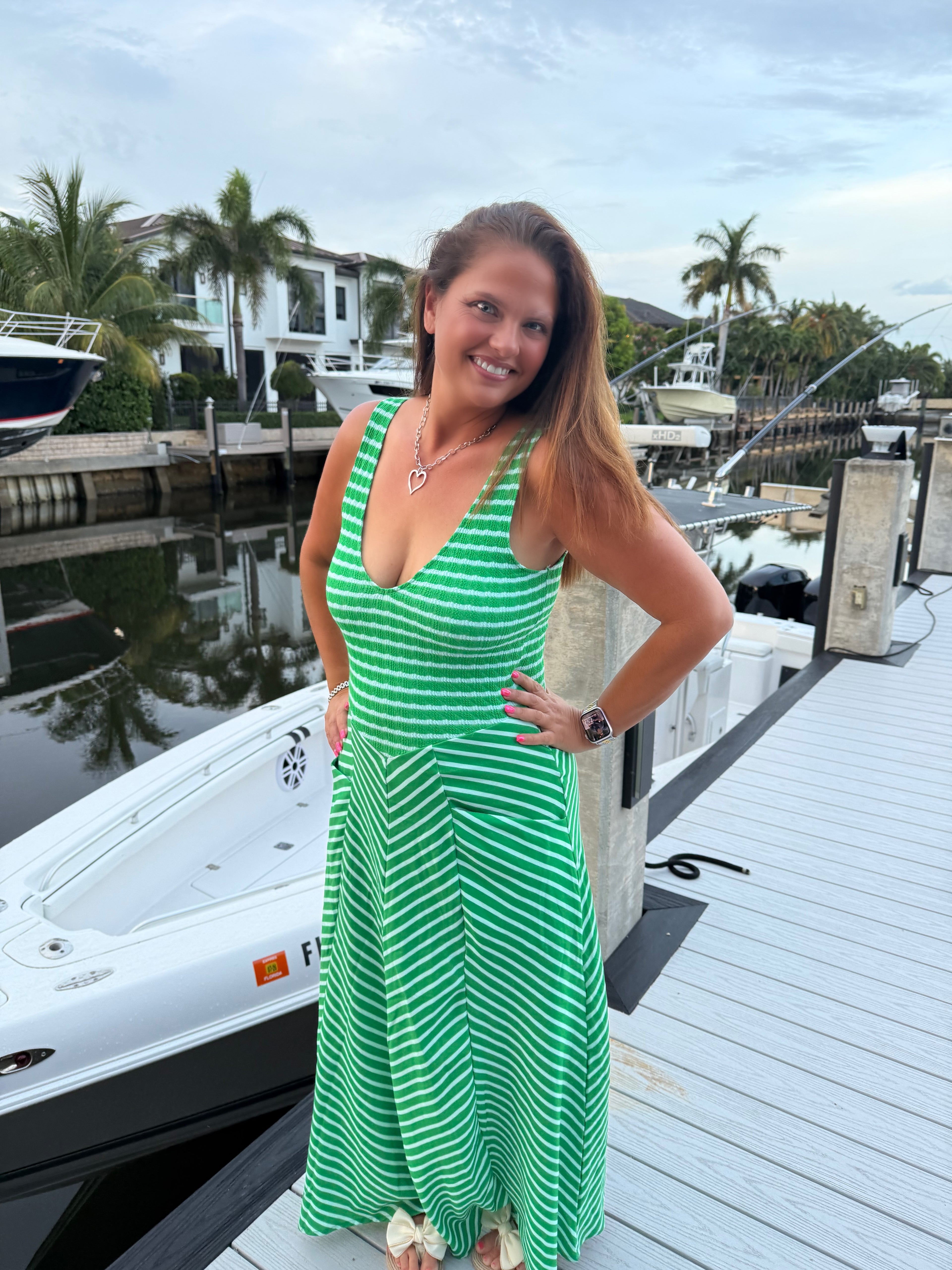 Luciana Stripe Dress by Blakeley - BFF Here