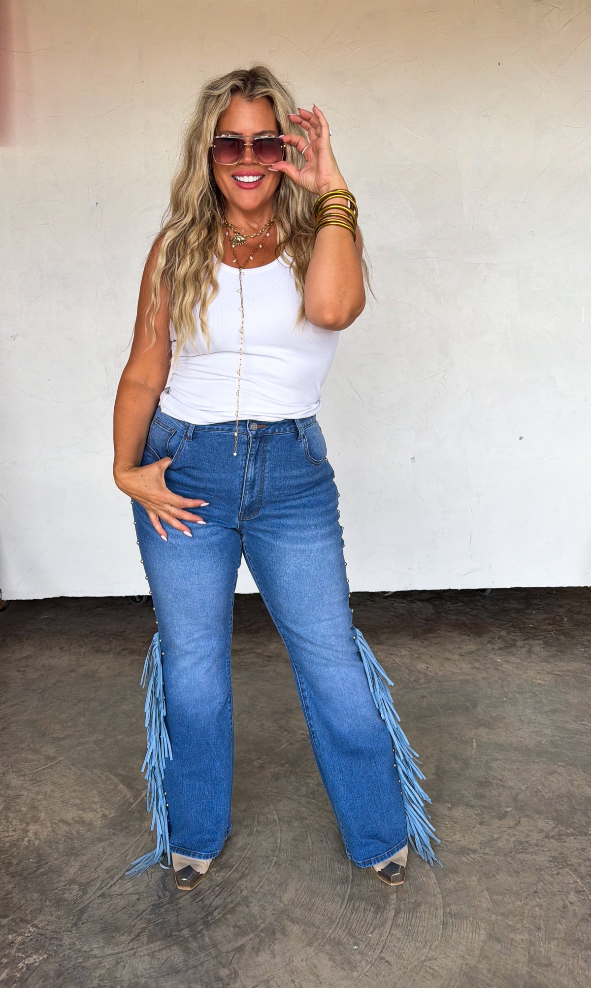 PREORDER: On The Fringe Flare Jeans by Blakeley (ETA December)