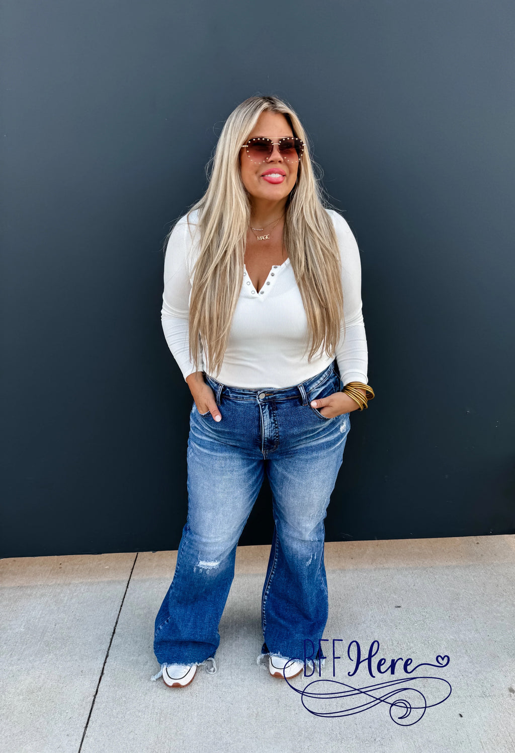 PREORDER:  Rebel Tummy Control Jeans by Blakeley (Ships Middle of January ) - BFF Here