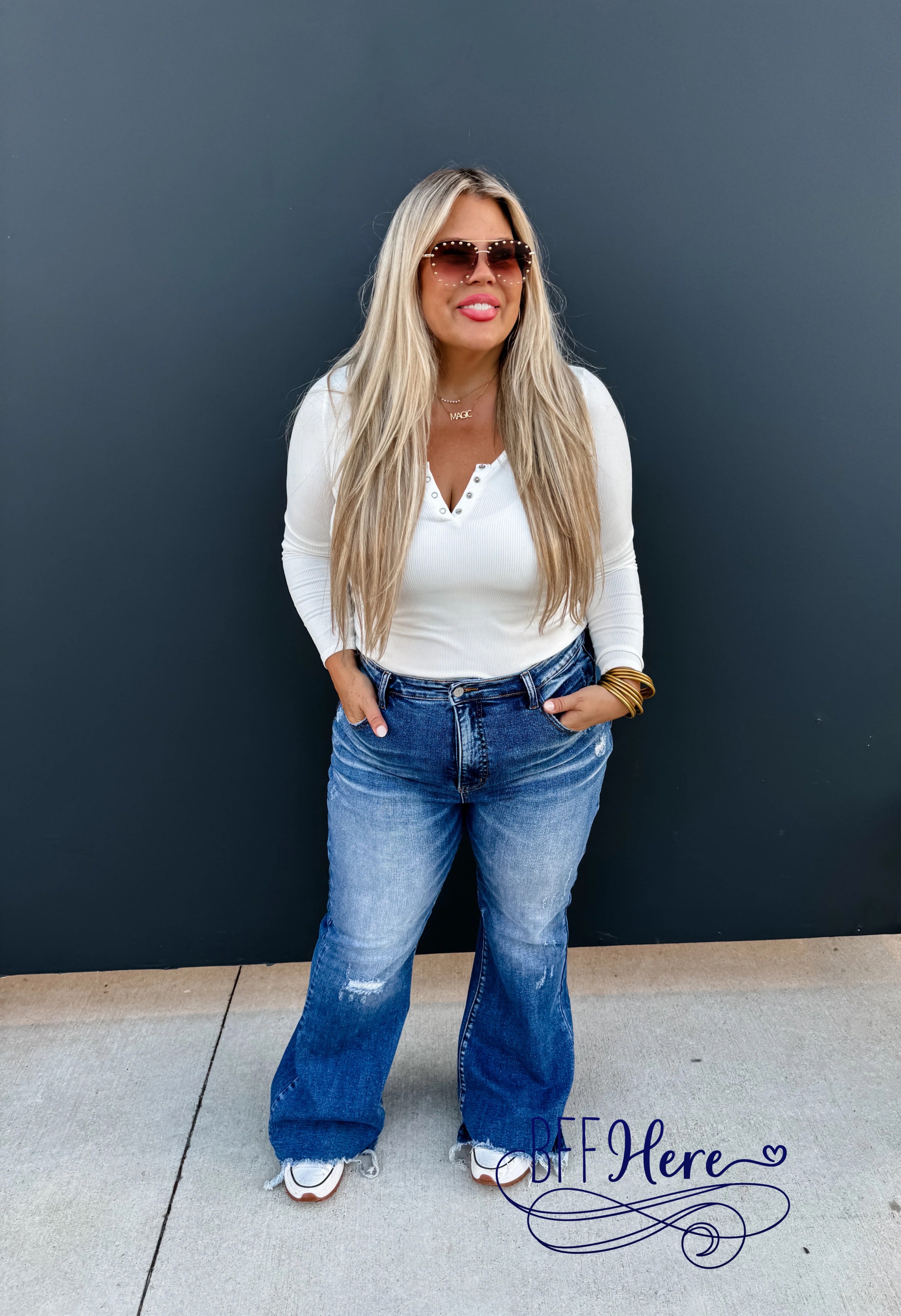 PREORDER:  Rebel Tummy Control Jeans by Blakeley (Ships Middle of January ) - BFF Here