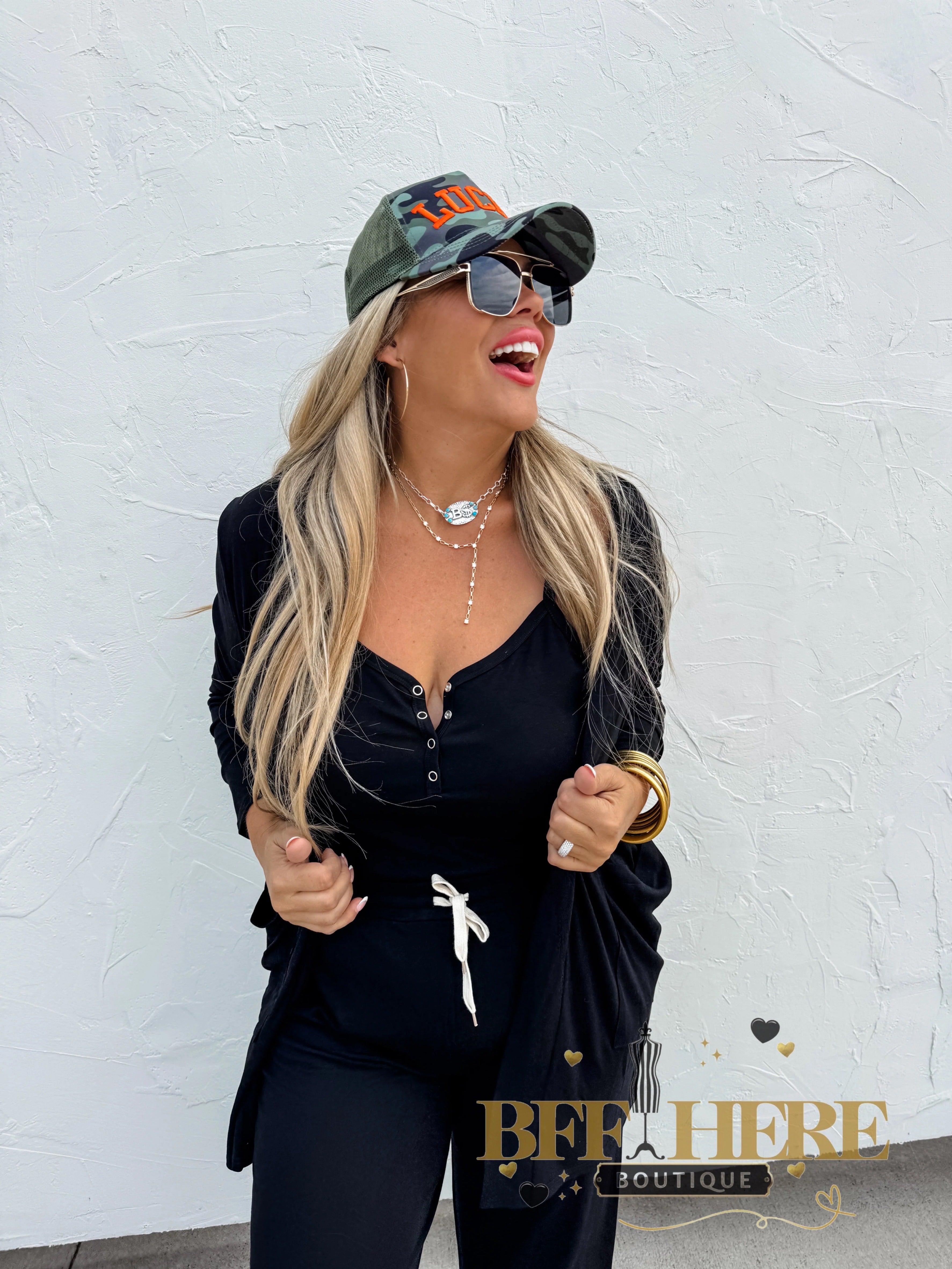 Soft Landing Romper & Cardigan Set by Blakeley - BFF Here