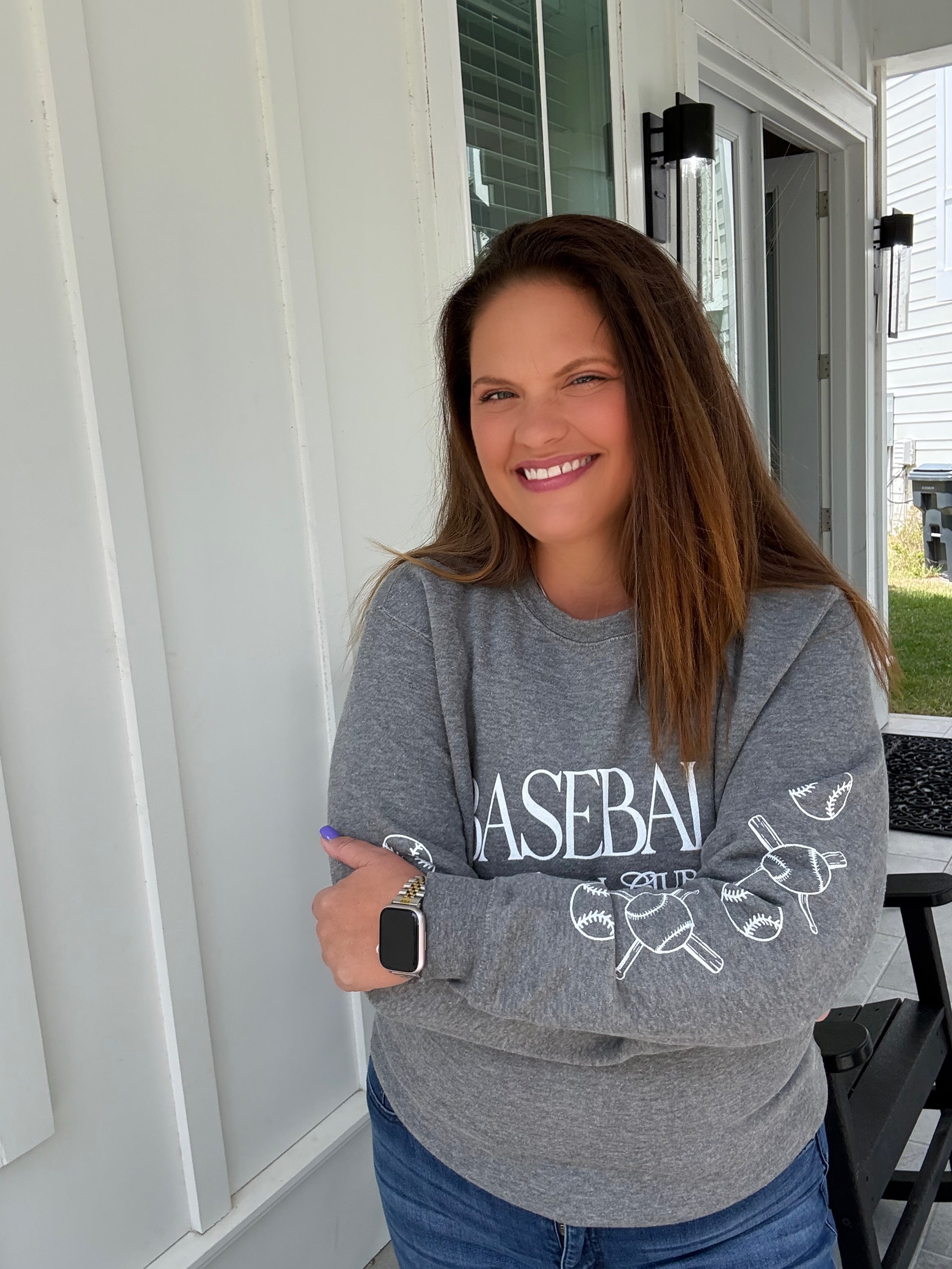 Baseball Social Club Sweatshirt by Southern Bliss (ARRAY) — Ships 2-3 weeks - BFF Here
