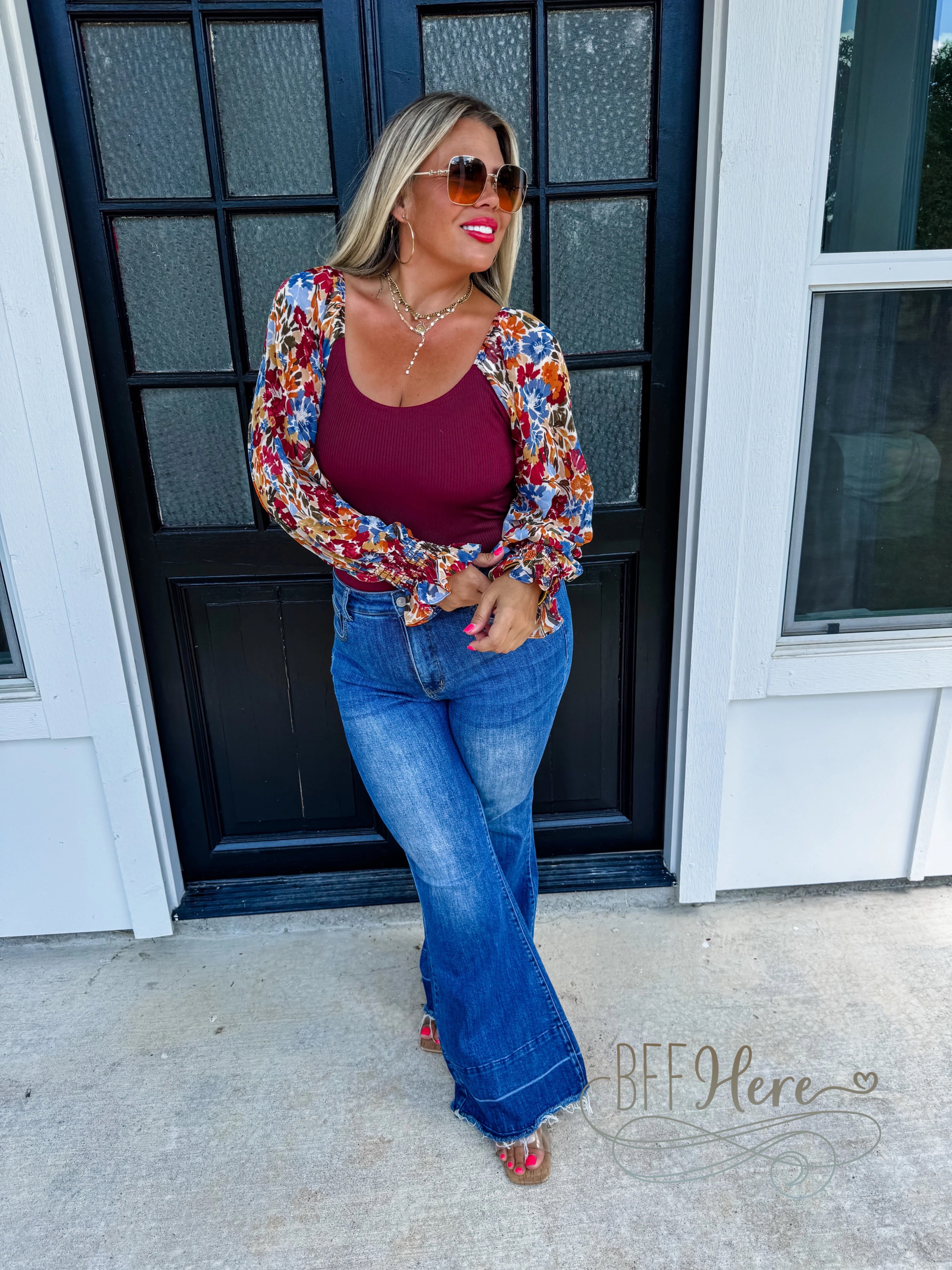 PREORDER: Autumn Blooms Bodysuit by Blakeley (Ships Middle of October) - BFF Here