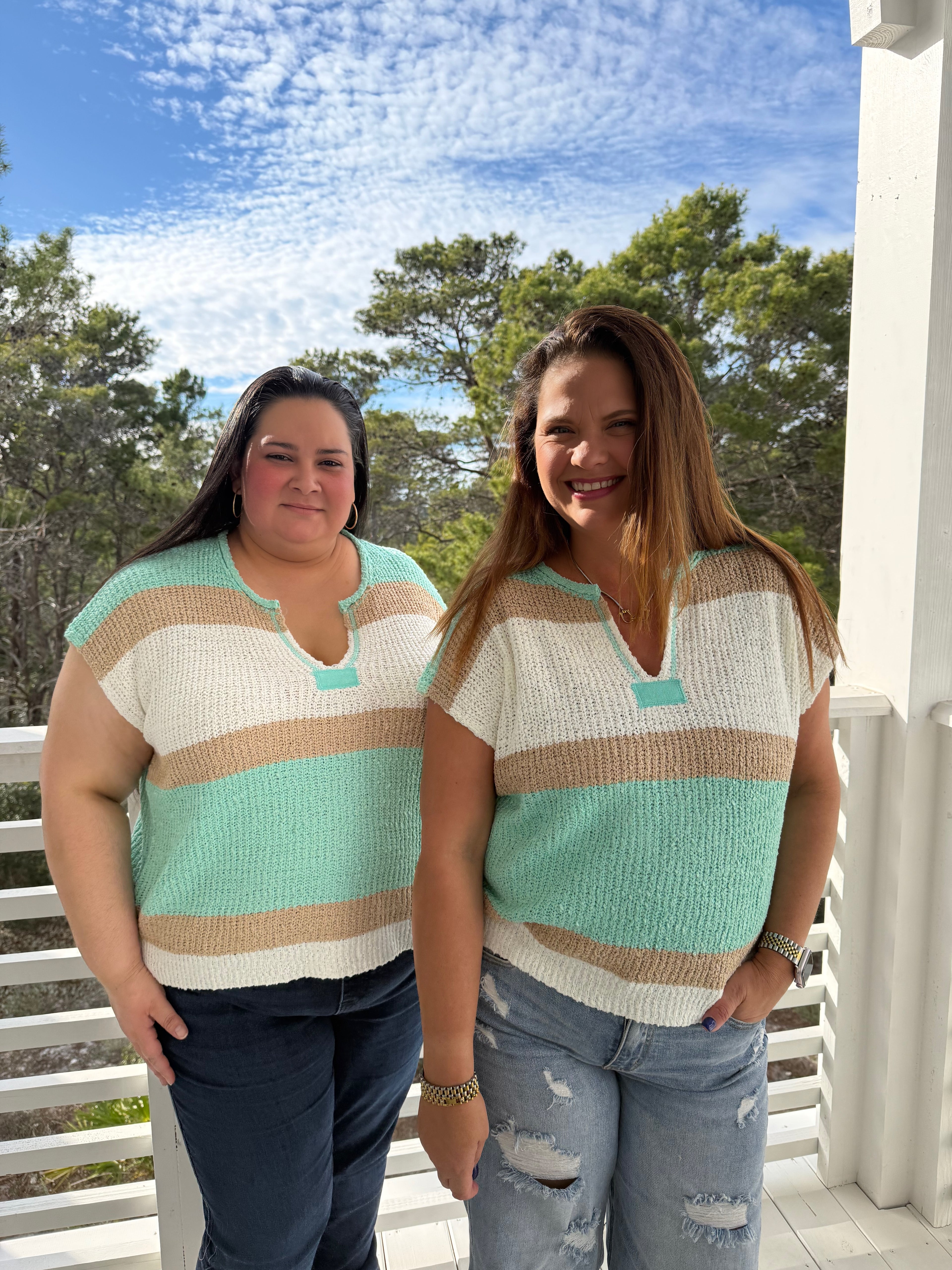 Short Sleeve Color Block Stripe Top by Sew In Love (Ships 2-3 weeks) - BFF Here