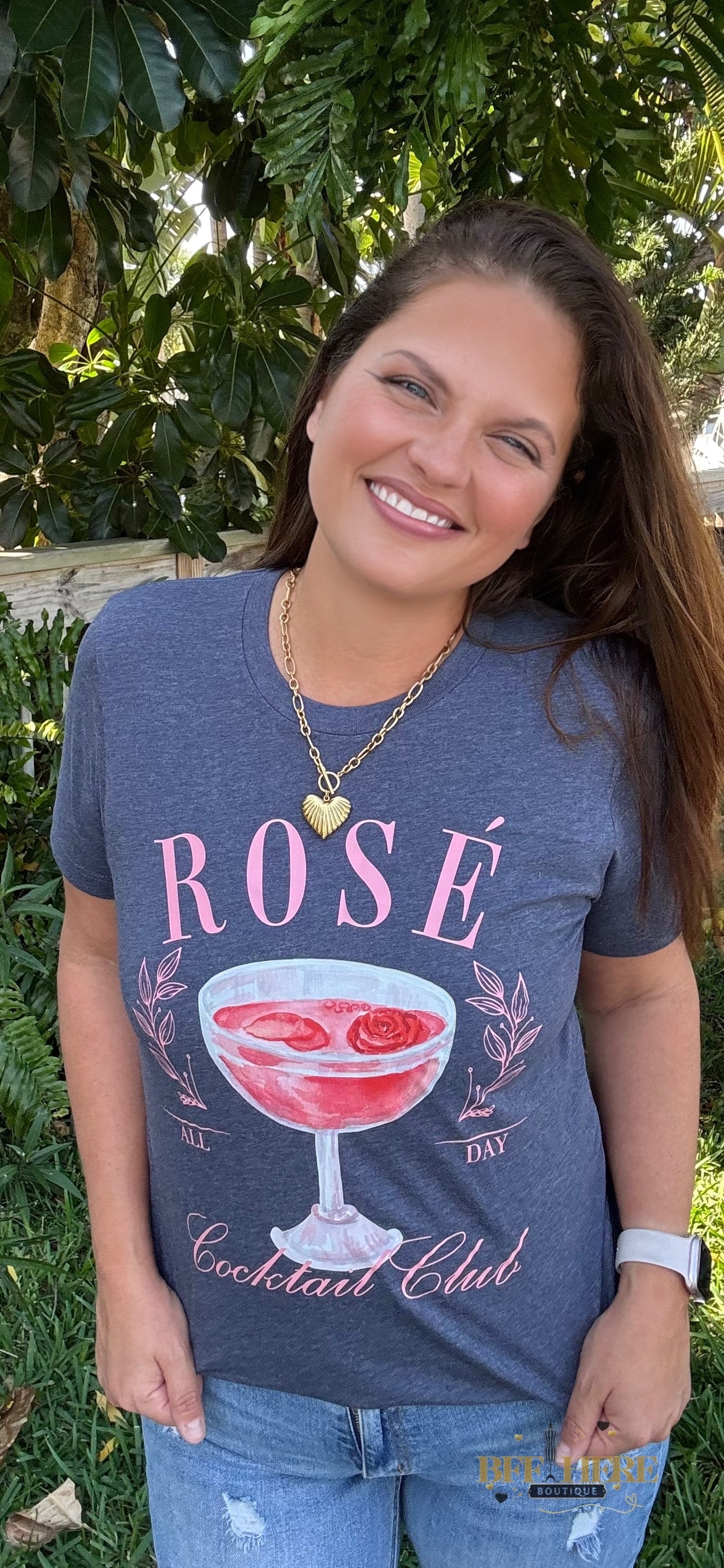 Rosé Cocktail Club Tee - BFF Here