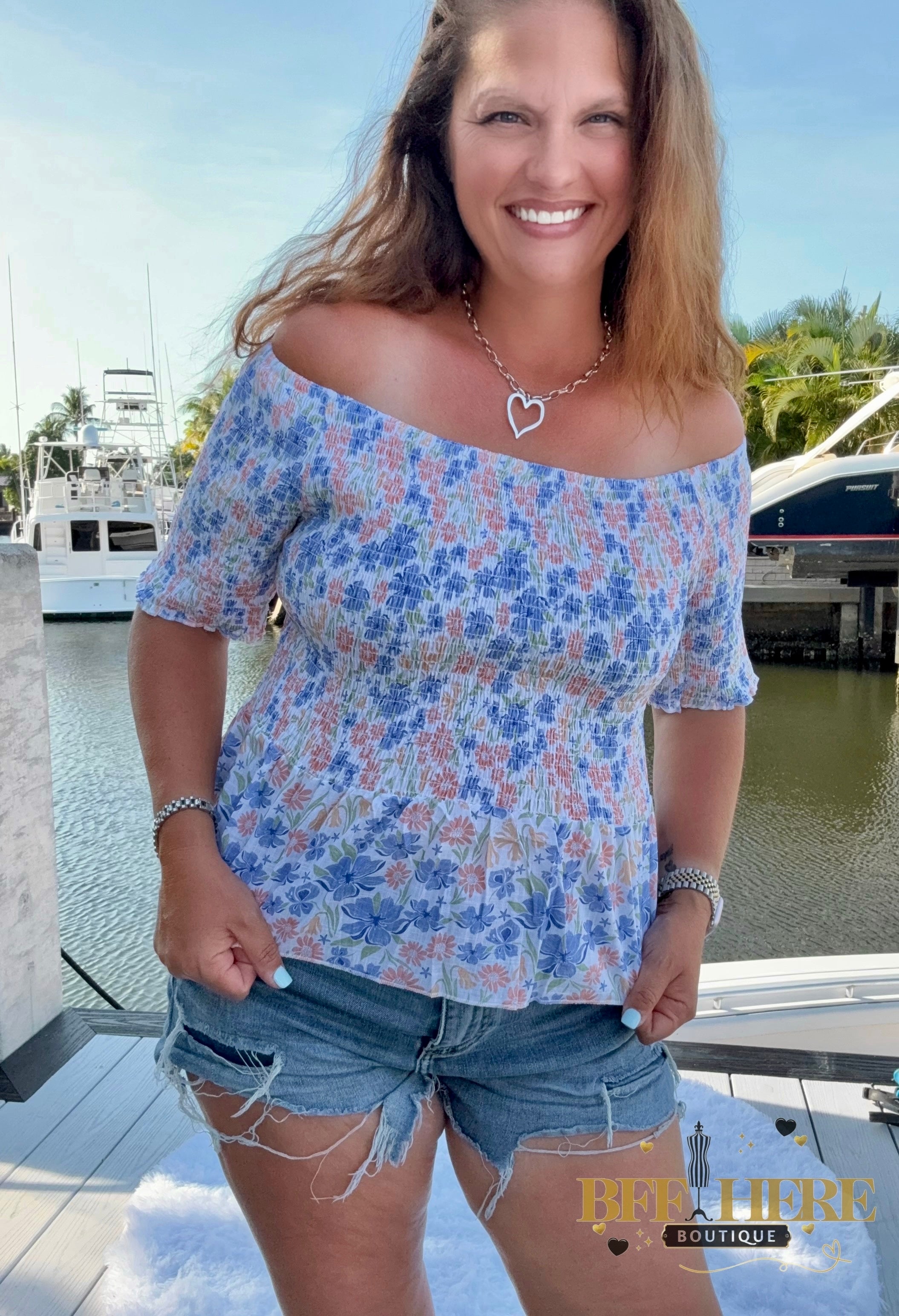 Essie Smocked Top / Choice of Color by Blakeley - BFF Here