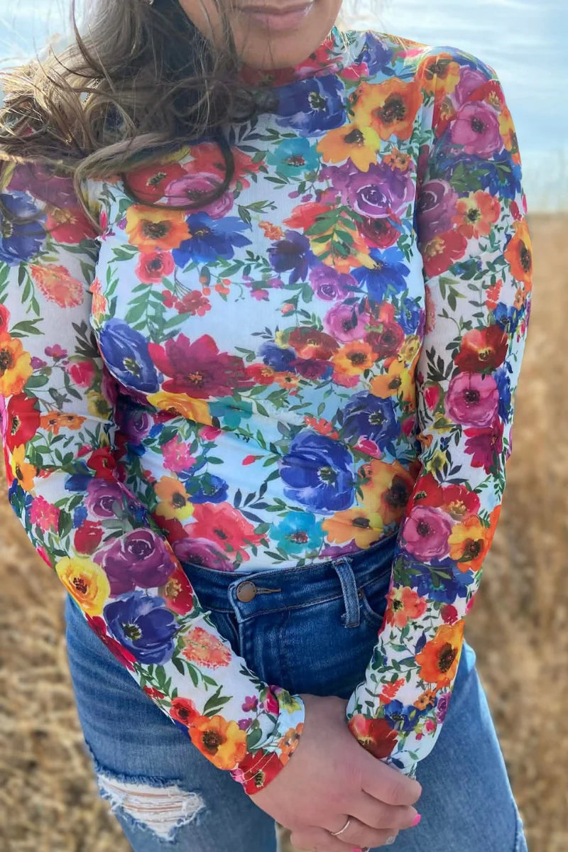 Country Kitchen Bloom Mesh Top by Sterling Kreek - BFF Here