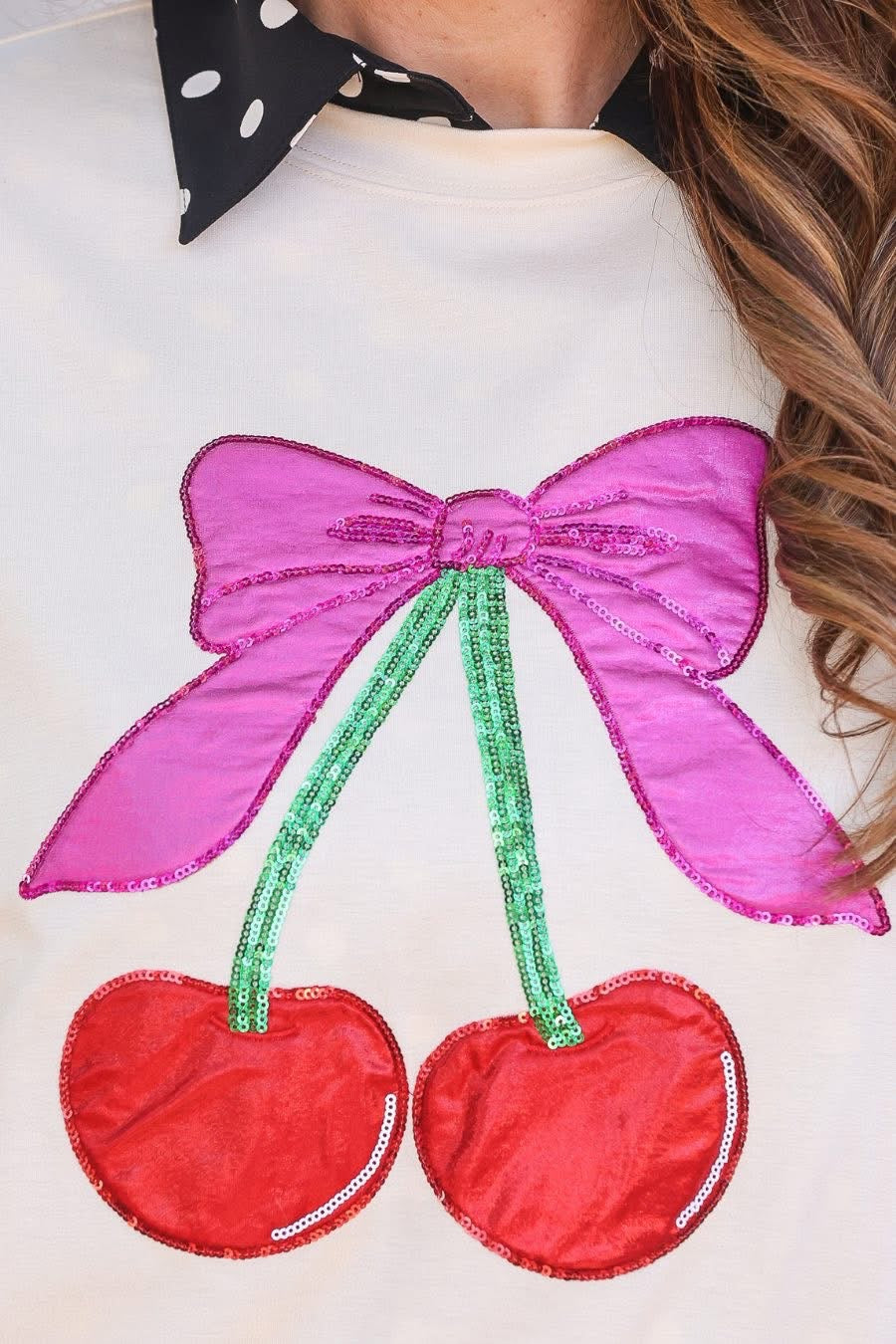 PREORDER: Cherry Bow Luxe Pullover by Jess Lea (ETA: Mid December) - BFF Here
