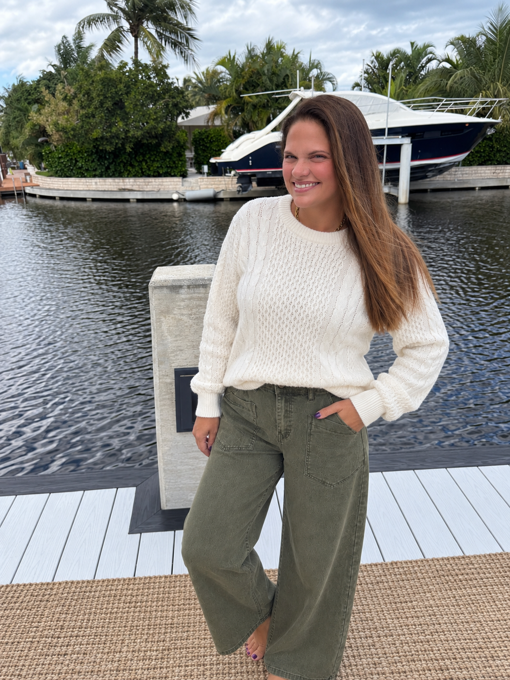 PREORDER: Ivory Coast Cable Knit Sweater (ETA: October)