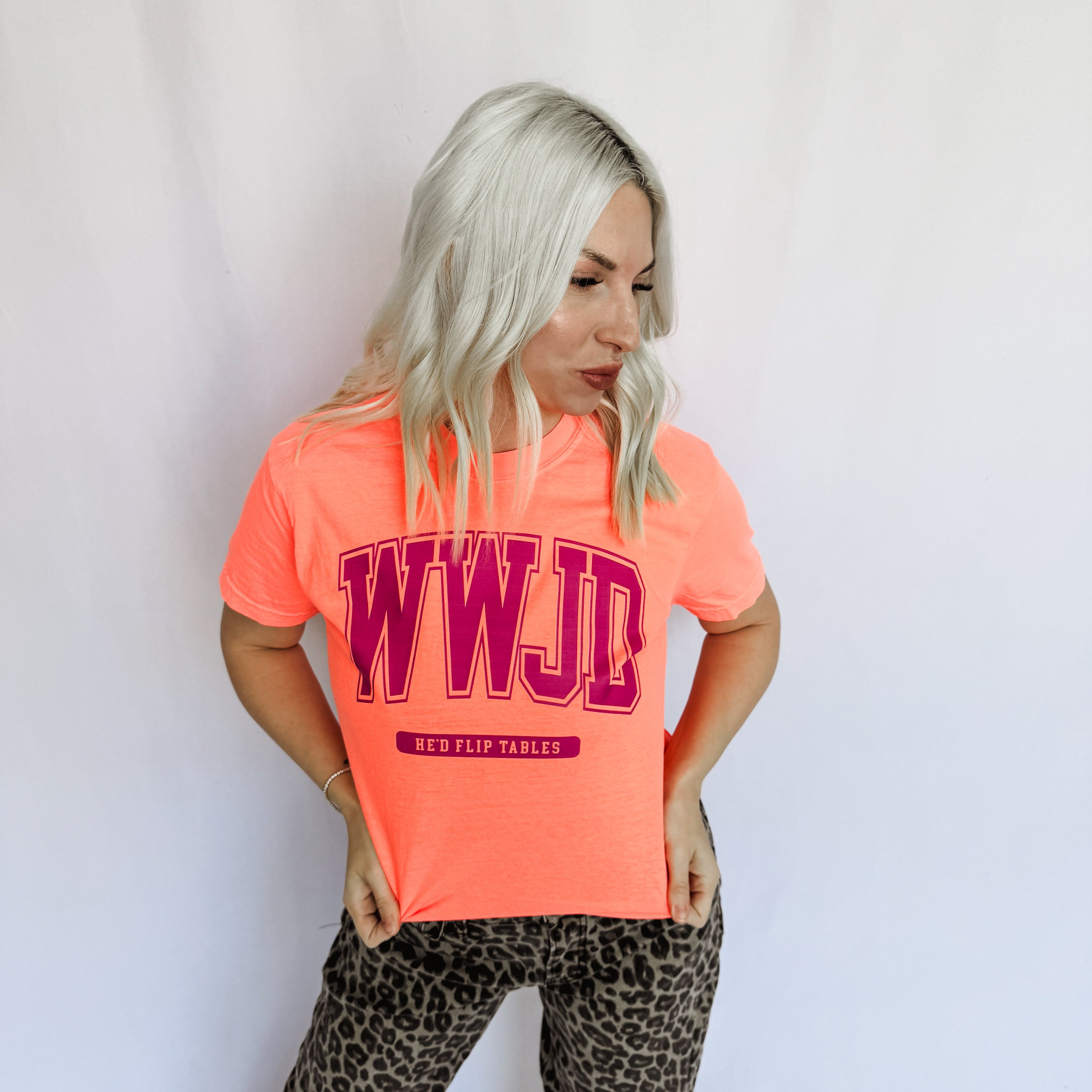 WWJD Flip Tables Graphic Tee by FestiviTees (Ships 2-3 weeks) - BFF Here