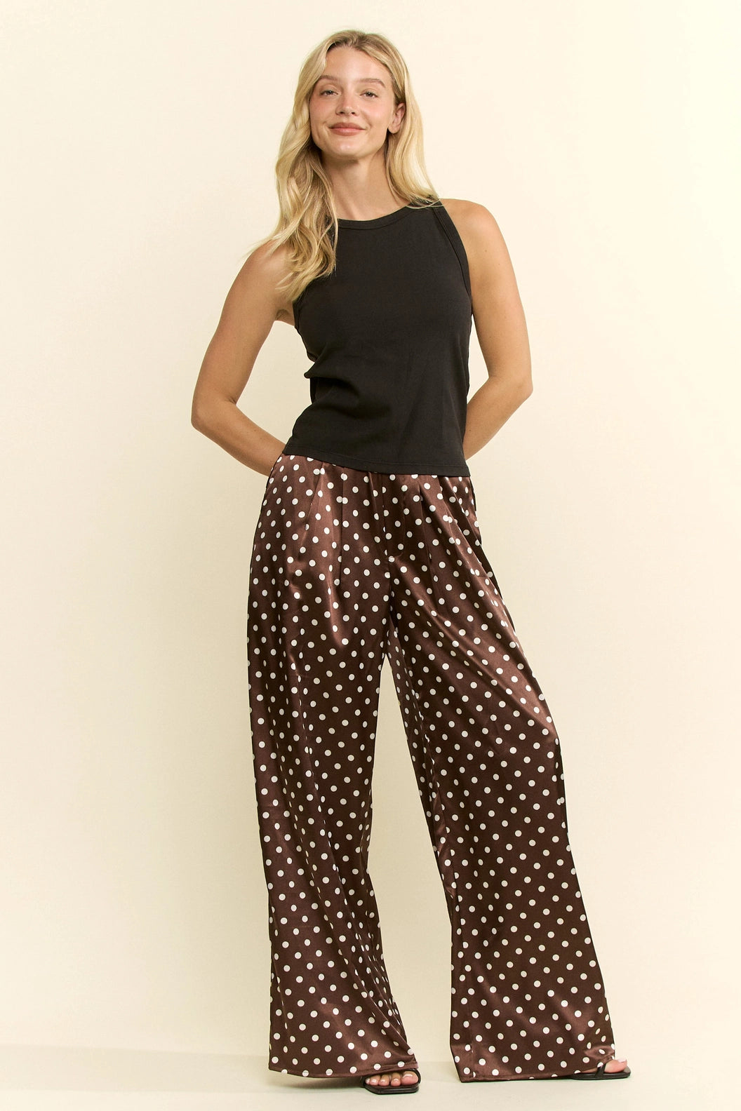 Soft Dot Wide Pants (ARRAY)  by Jade by Jane (Ships 2-3 weeks) - BFF Here