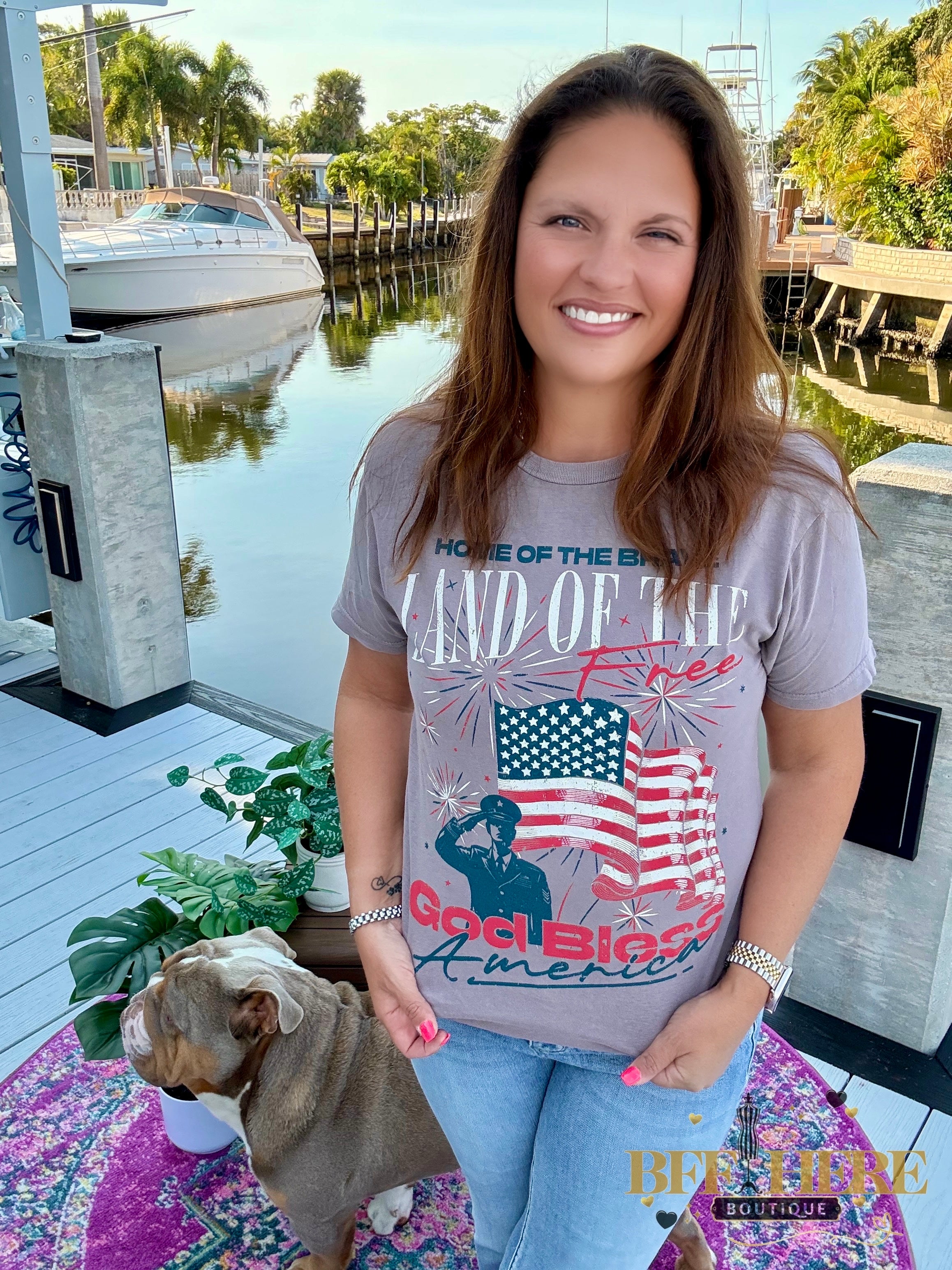 Vintage Old Glory Tee - BFF Here