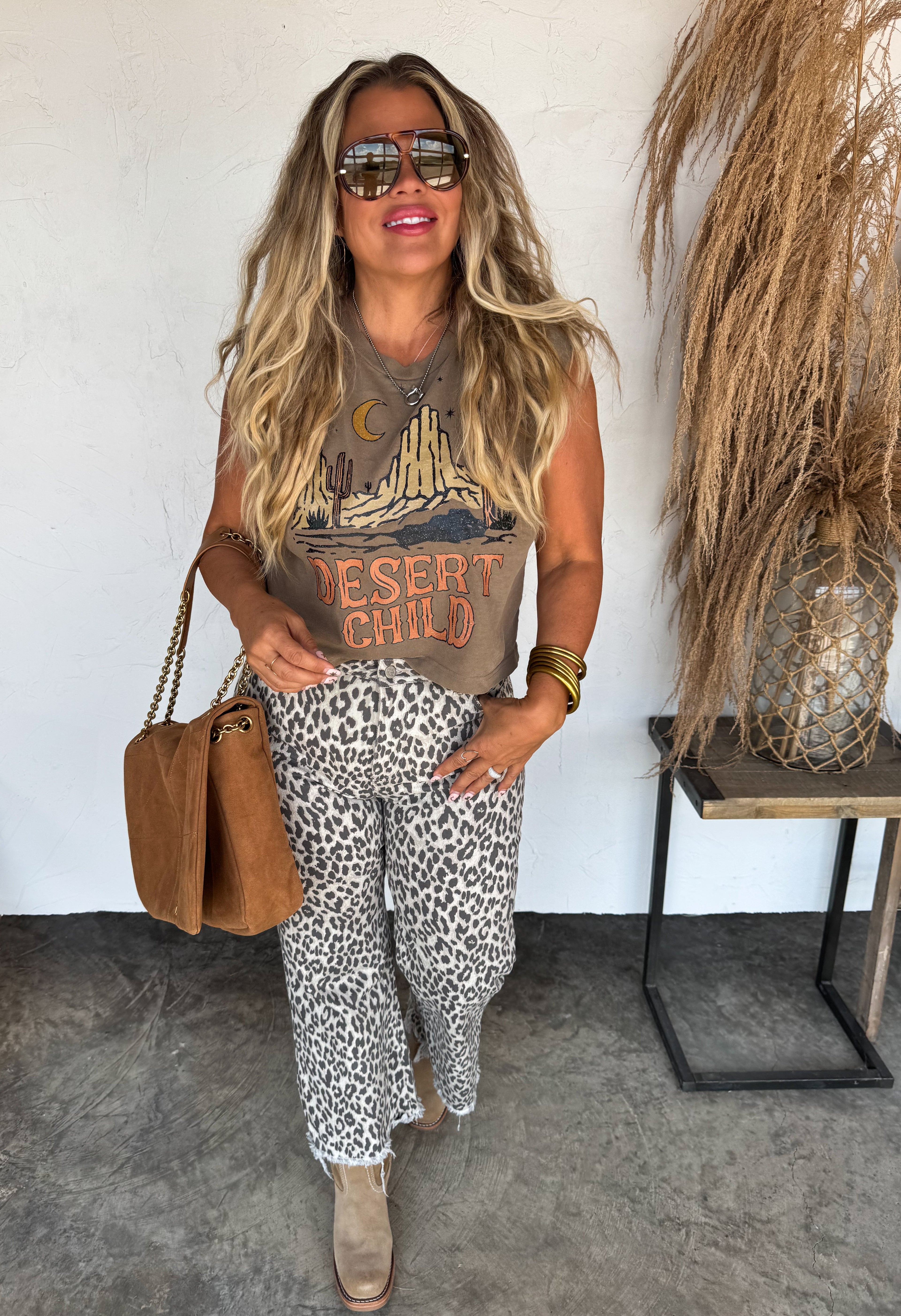 PREORDER: Urban Non Distressed Cheetah Jeans by Blakeley - BFF Here