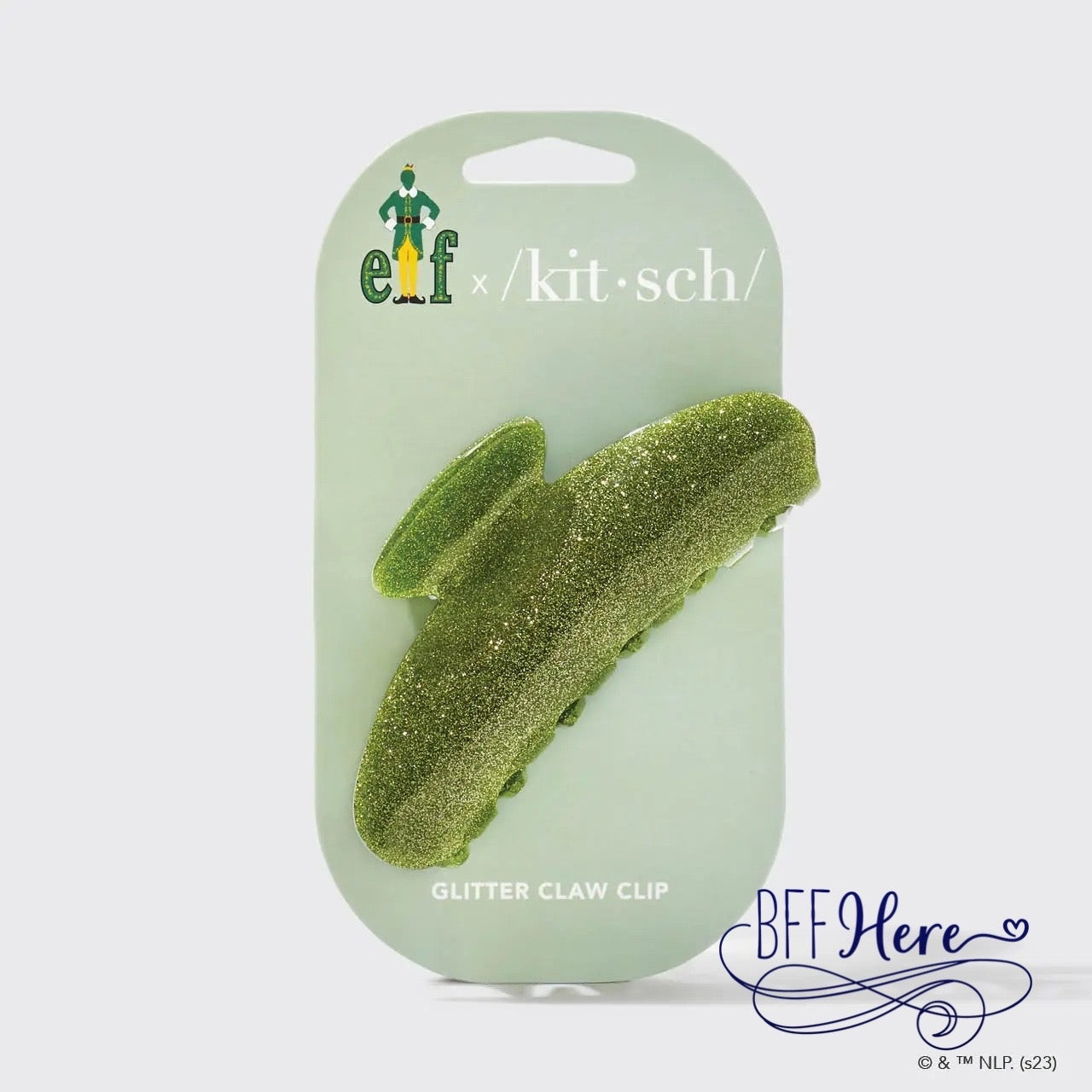 Elf X Kitsch Glitter Claw Clip - Green - BFF Here