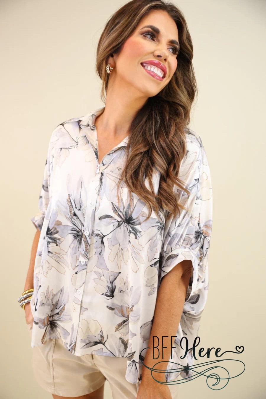 Look My Way Oversized Top by Jess Lea - BFF Here