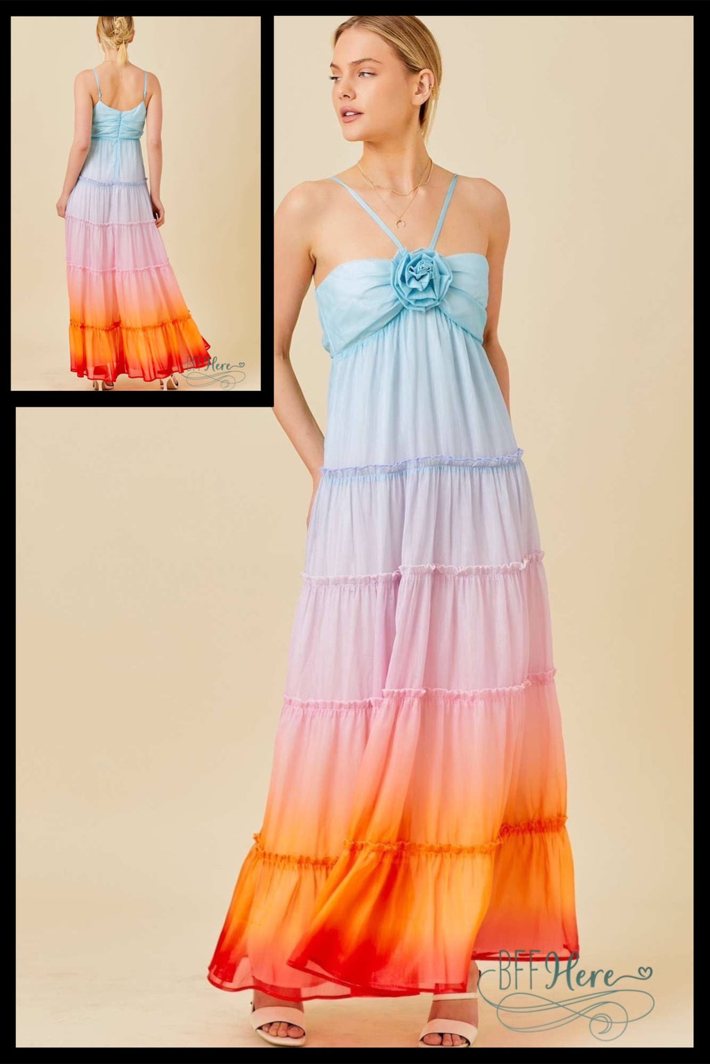 Dreamy Sunset Maxi Dress - BFF Here