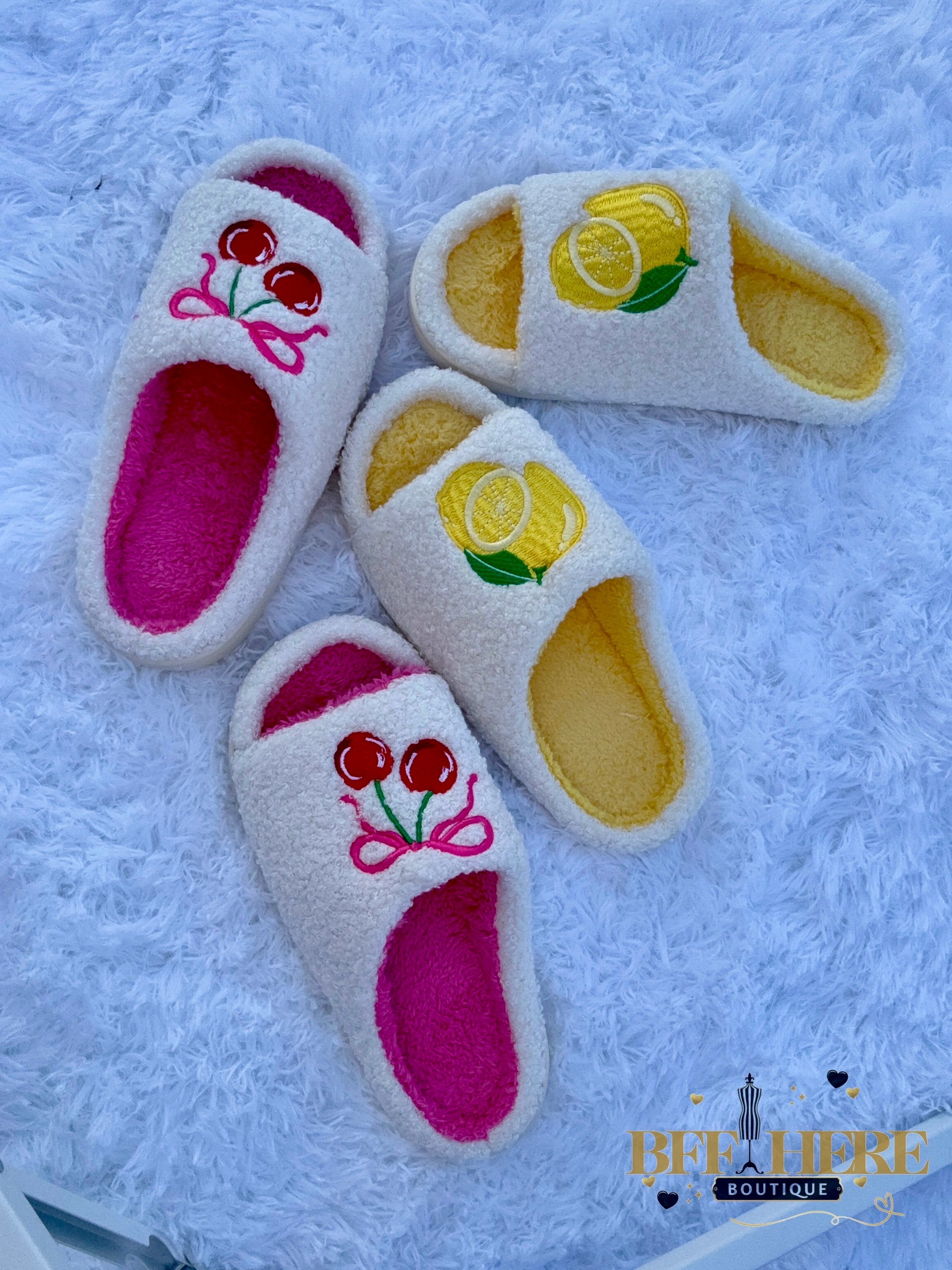 Lemon Drop Slippers by Jess Lea - BFF Here