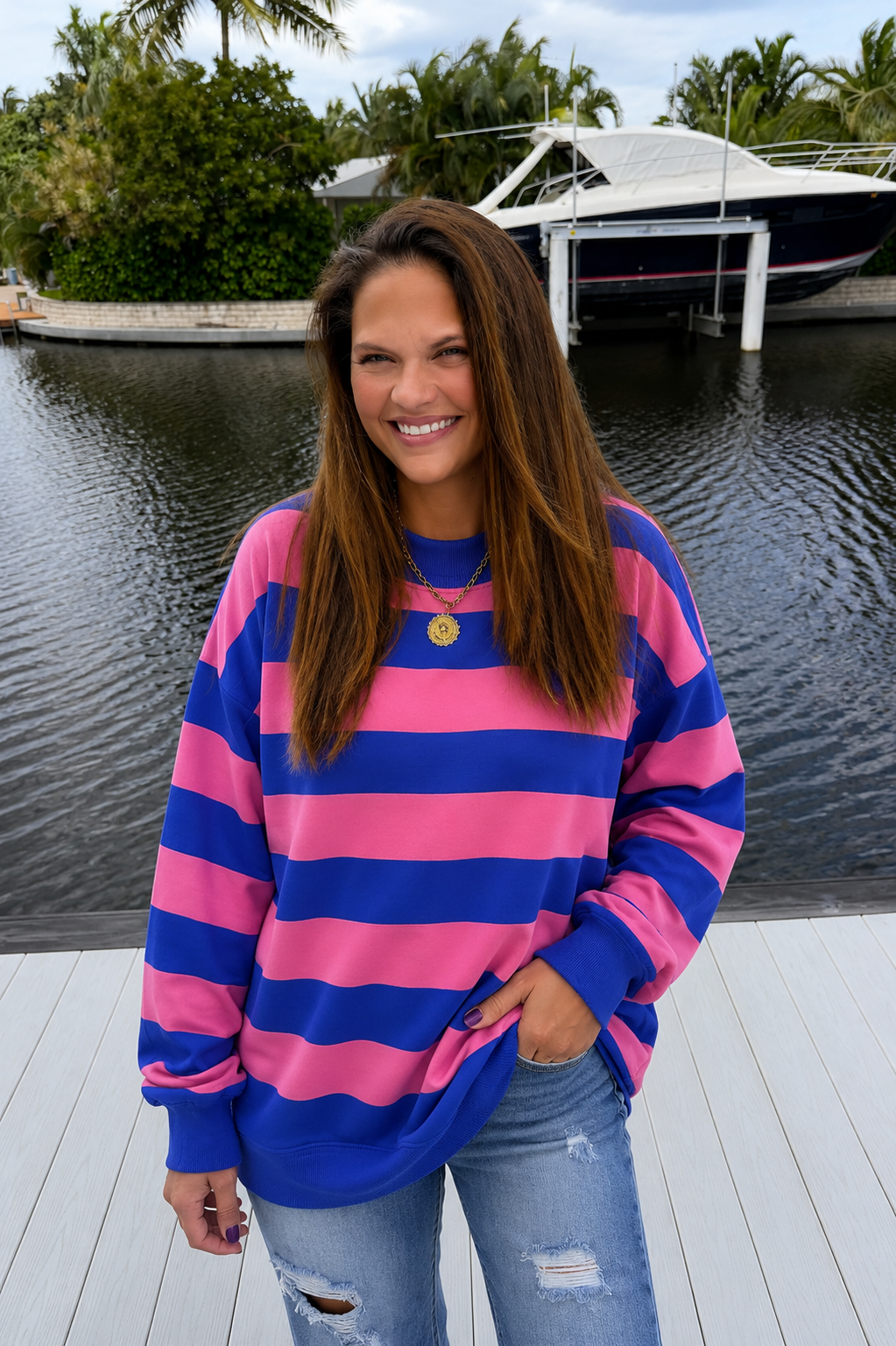 PREORDER: Color Me Coastal Stripe Pullover (ETA: September)