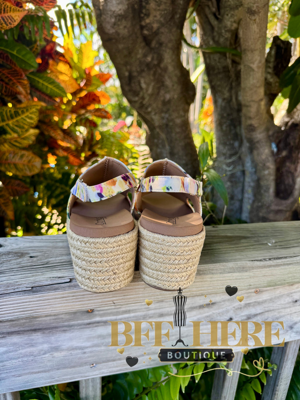 Carley - Natural Mini Floral Jute by Corkys - BFF Here