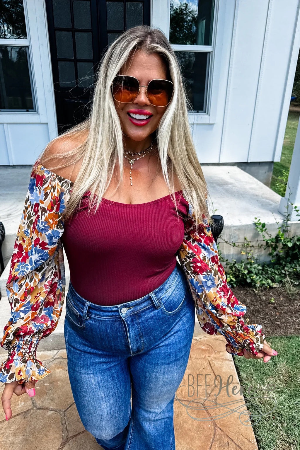 PREORDER: Autumn Blooms Bodysuit by Blakeley (Ships Middle of October) - BFF Here