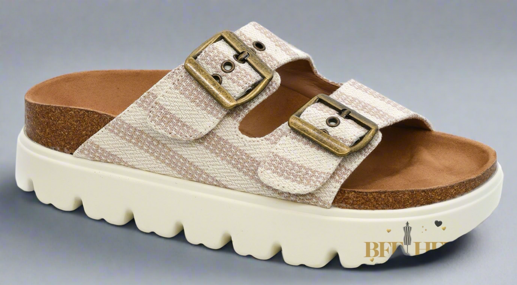 Rumor Has It - Tan Natural Stripe by Corkys - BFF Here