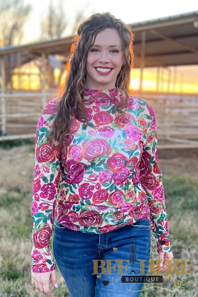 Thrive and Flourish Mesh Top by Sterling Kreek - BFF Here