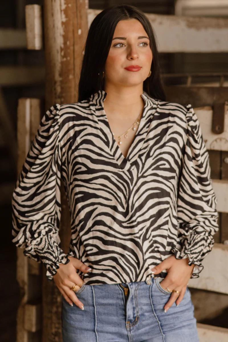 Canyon Call Top / Zebra by Sterling Kreek