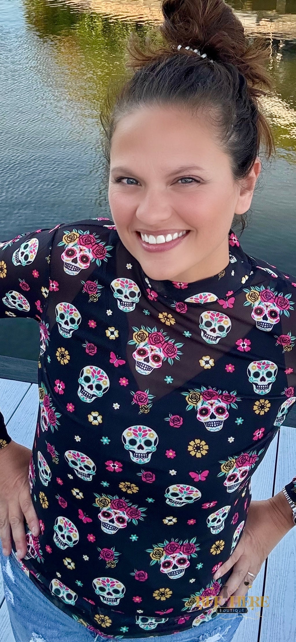 Life Is Brief Mesh Top by Sterling Kreek - BFF Here