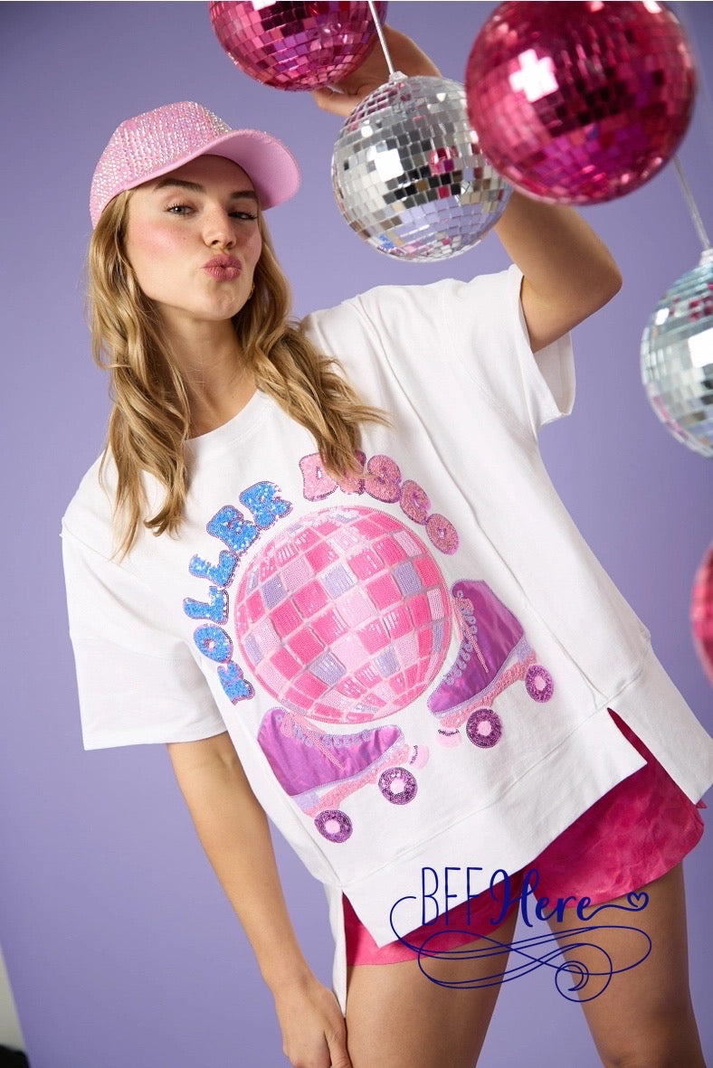 PREORDER: Roller Rave: Disco Vibes Tee (Ships Beginning of March ) - BFF Here