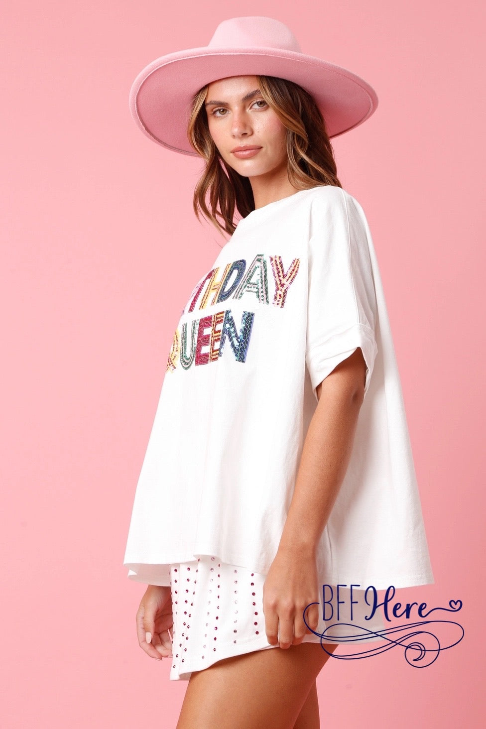 PREORDER:Regal Celebration: Birthday Queen Sequin Top (Ships End of January) - BFF Here