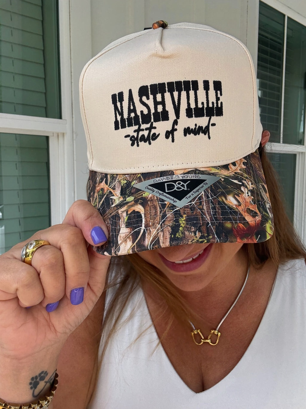 Nashville Khaki / Real Camo Canvas Trucker by Southern Bliss (ARRAY) — Ships 2-3 weeks - BFF Here