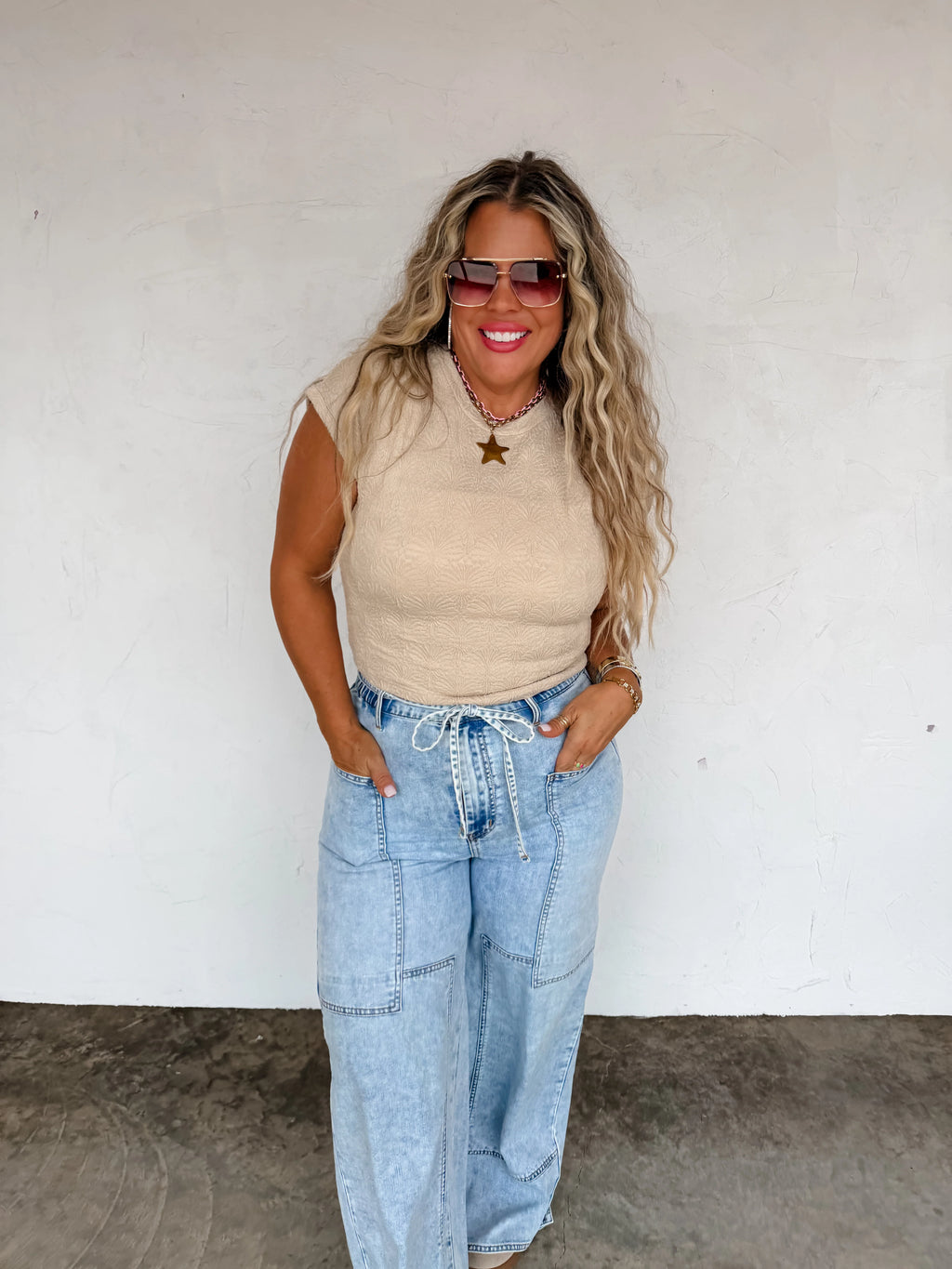 PREORDER: Jovie Tie Waist Jeans  by Blakeley (ETA: May) - BFF Here