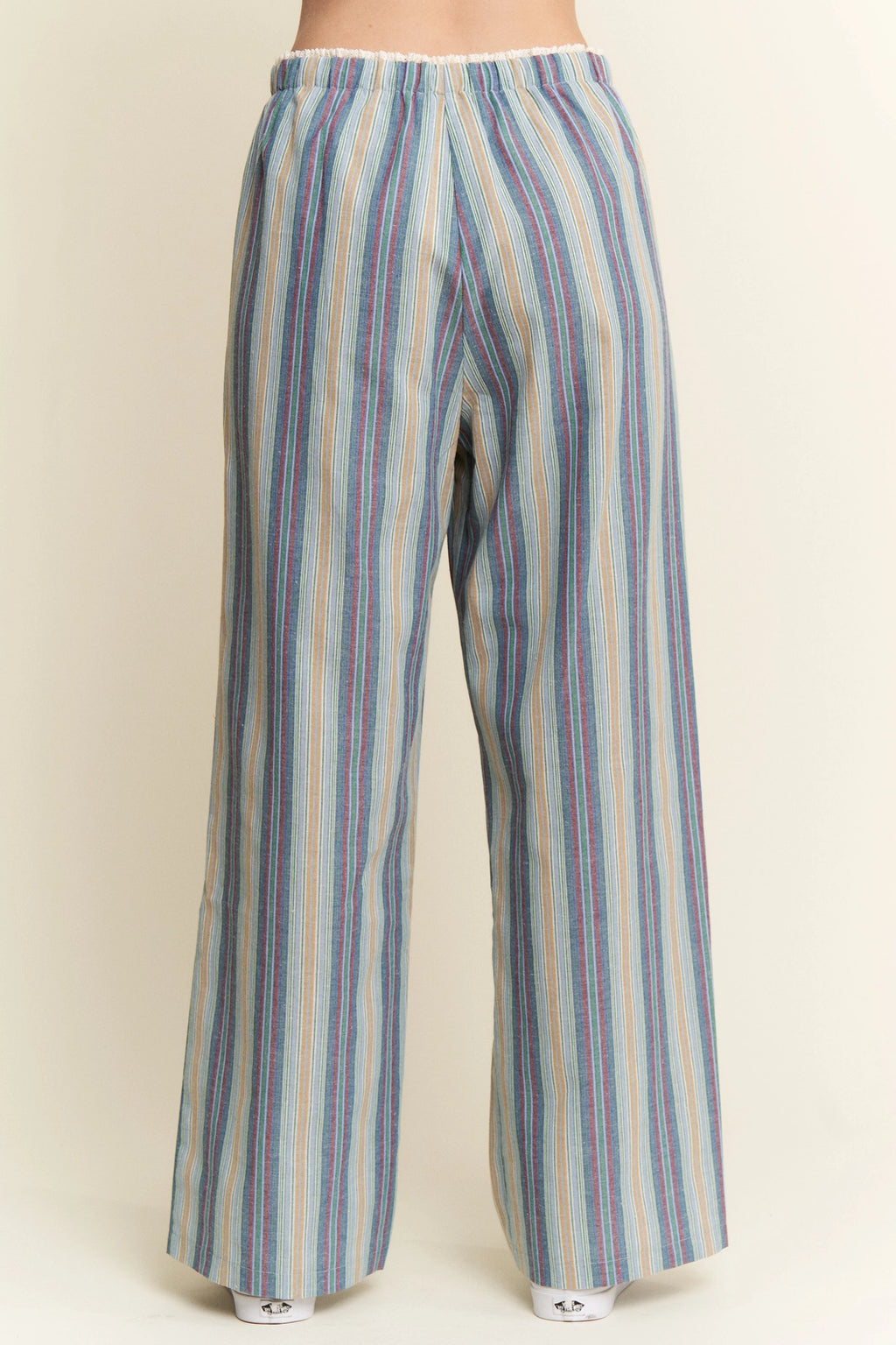 Eclectic Stripe Linen Pants by Jade by Jane - BFF Here