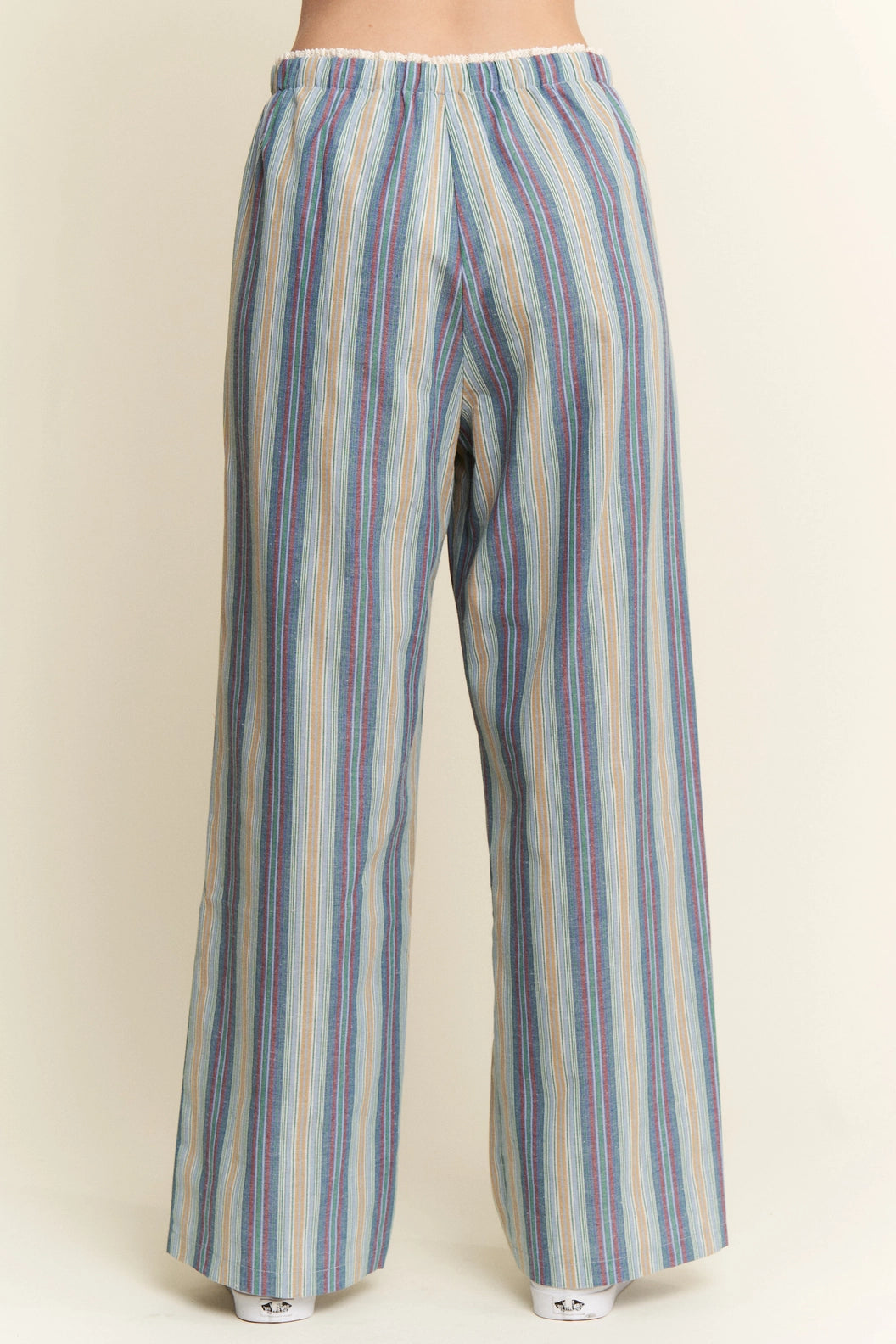Eclectic Stripe Linen Pants by Jade by Jane - BFF Here