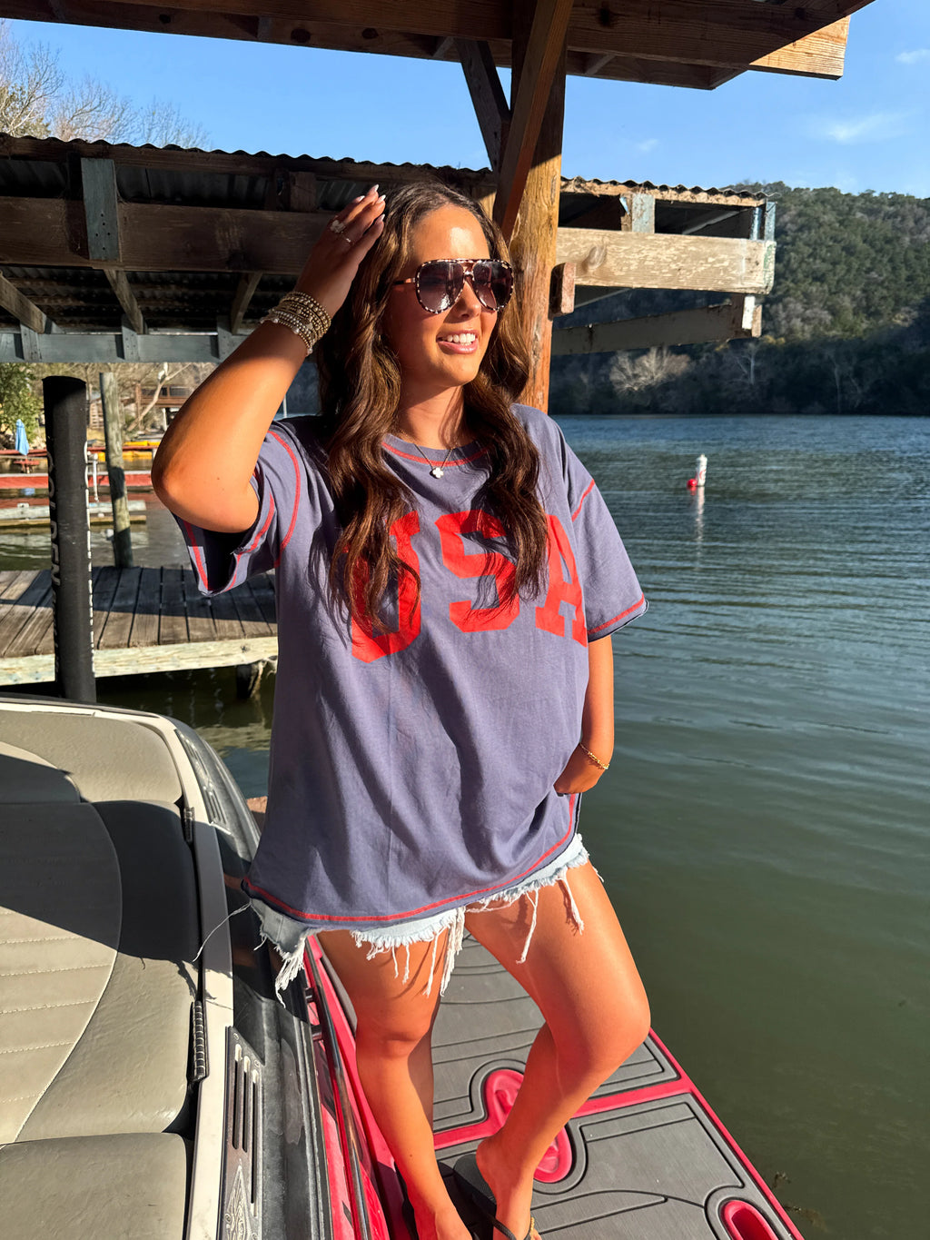 PREORDER: All American Oversized Tee by Blakeley (ETA: May) - BFF Here