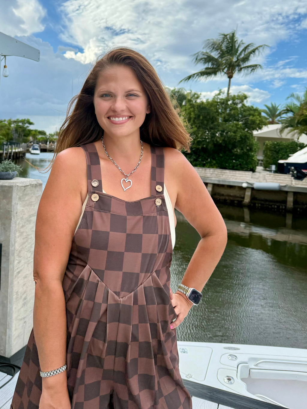 Everyday Overall Shorts- Chocolate Checkered by Jess Lea - BFF Here
