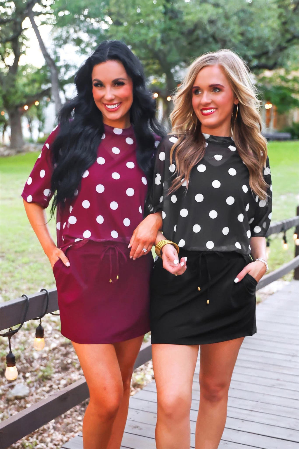 PREORDER: Emma Mesh Tee / After Dark Polka Dot by Jess Lea (ETA: July)