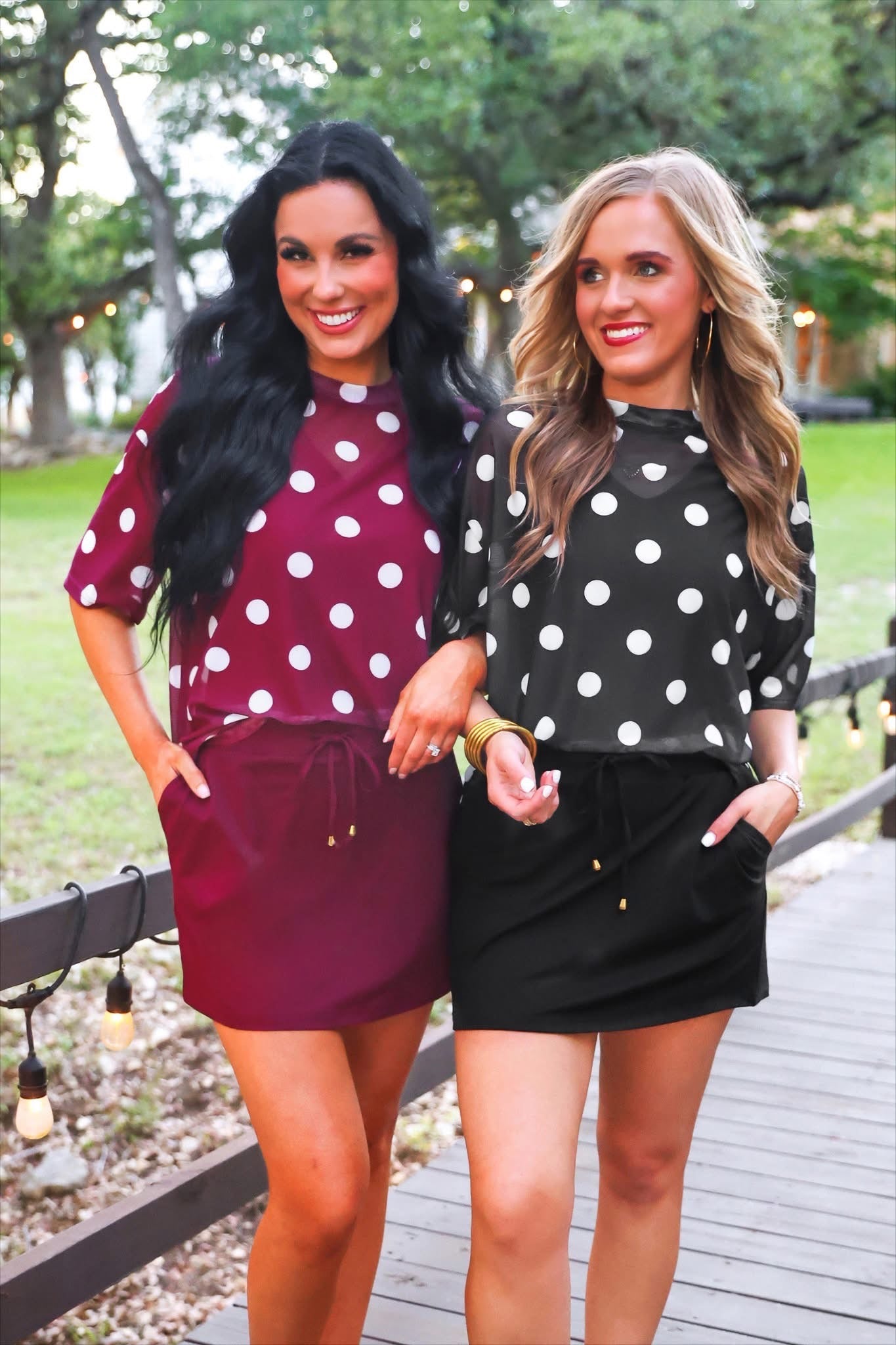 PREORDER: Emma Mesh Tee / After Dark Polka Dot by Jess Lea (ETA: July)