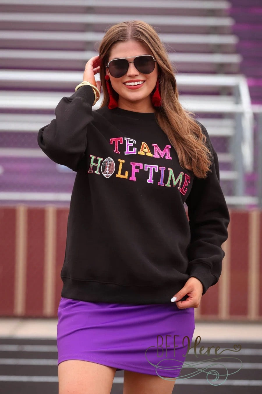 Team Halftime Patch Sweatshirt by Jess Lea - BFF Here