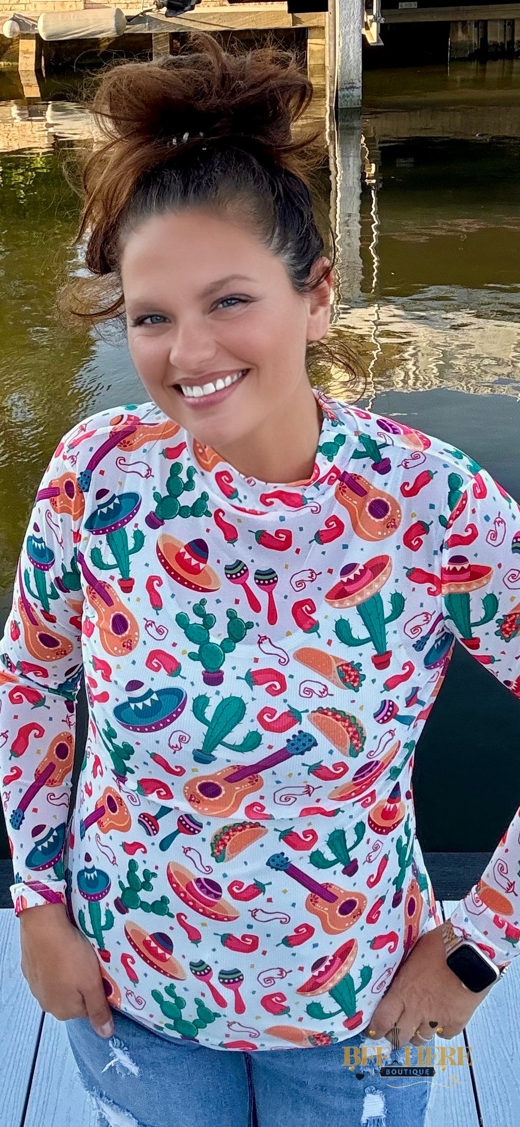 Time To Fiesta Mesh Top by Sterling Kreek - BFF Here