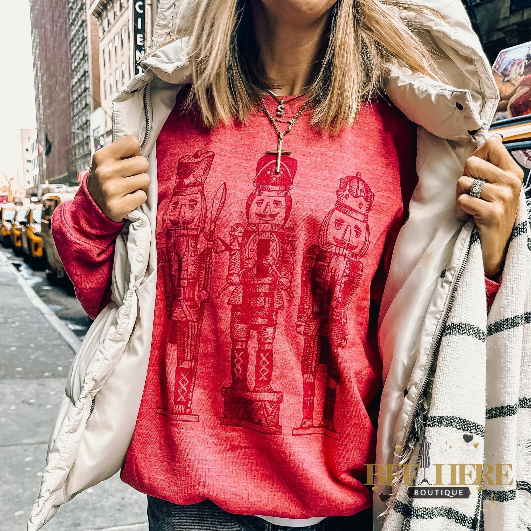 Monochrome Nutcracker Sweatshirt - BFF Here