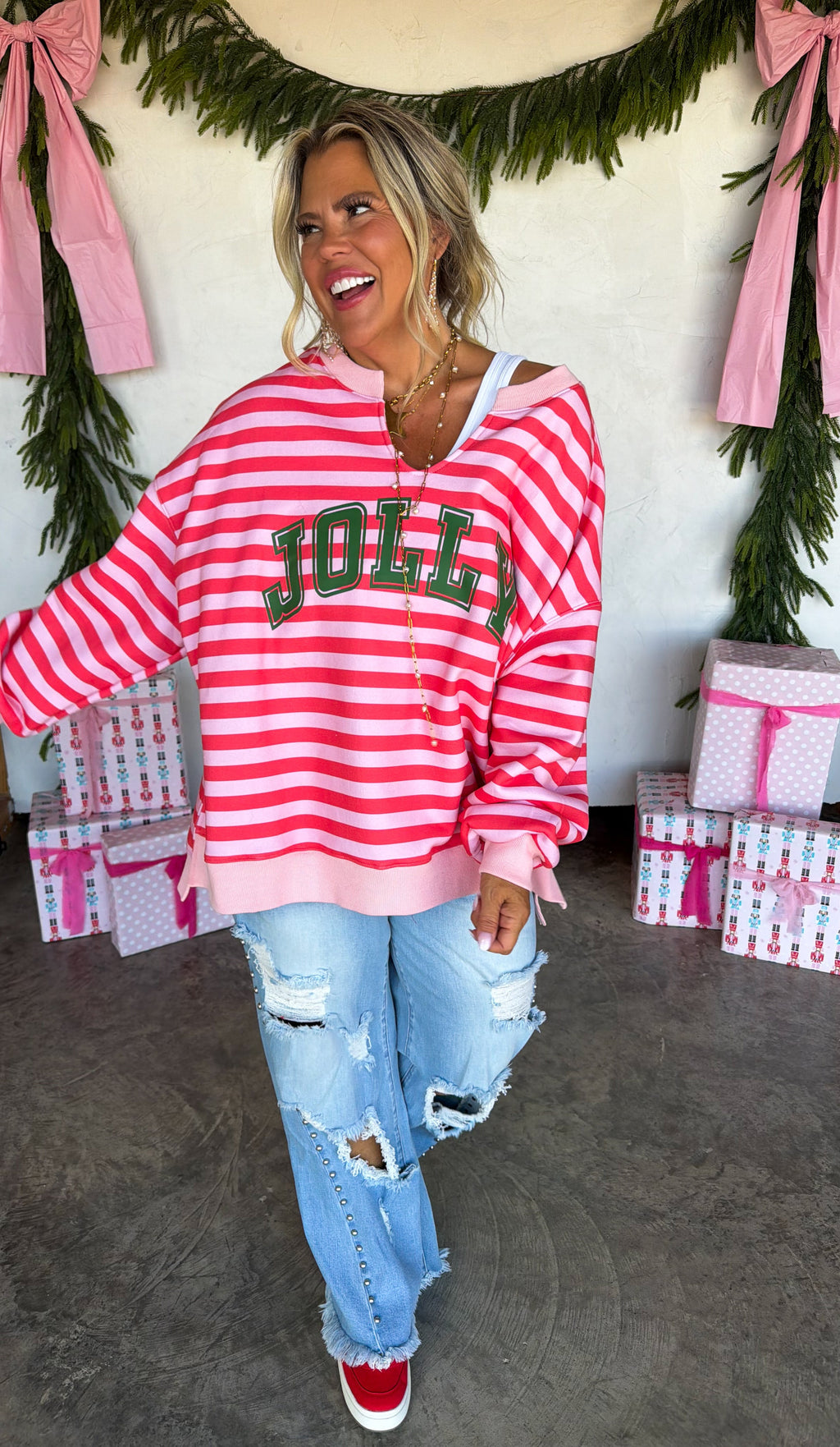 PREORDER: Jolly & Merry Oversized Pullover by Blakeley (ETA: October)