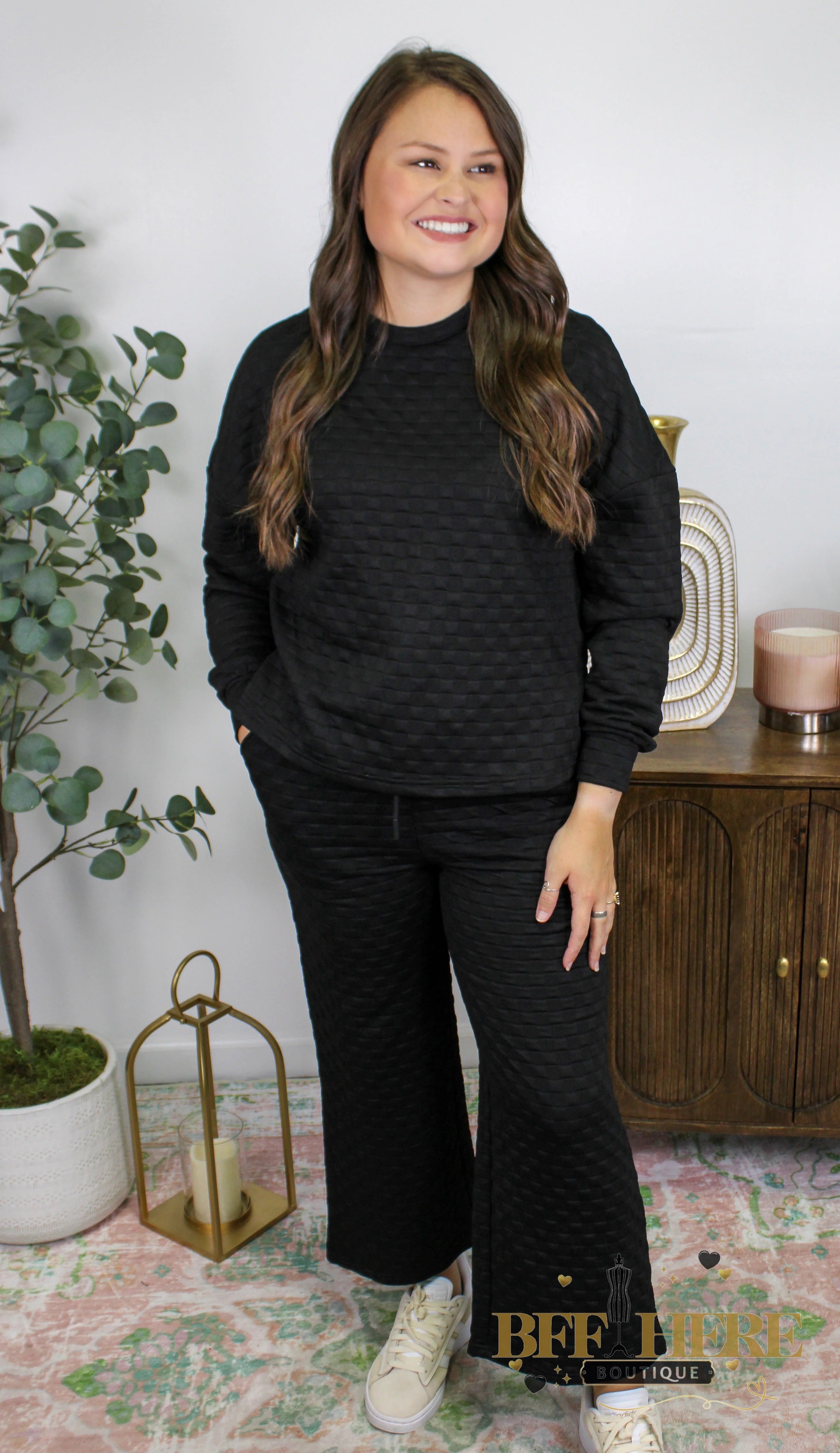 Onyx Textured Cozy Set - BFF Here