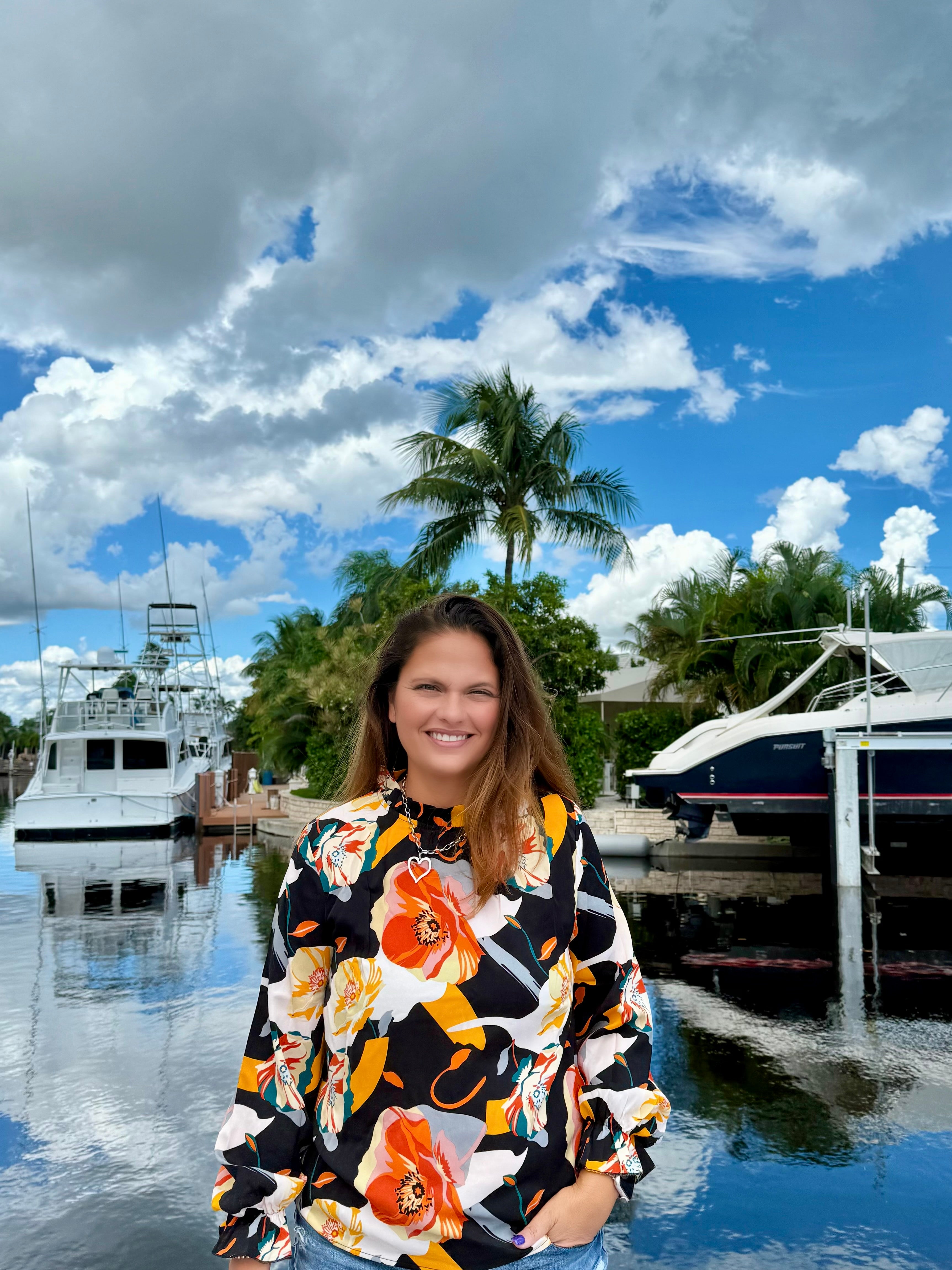 Bold Blooms Statement Top - BFF Here