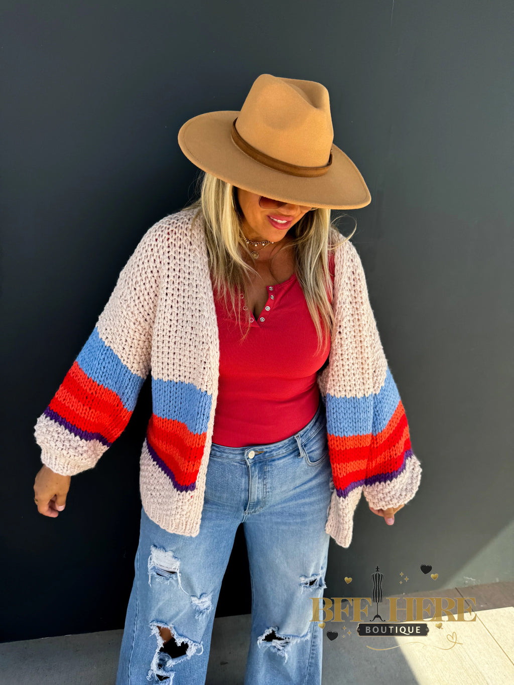 Fall Brooklyn Snap Henley Top / Choice of Color - BFF Here