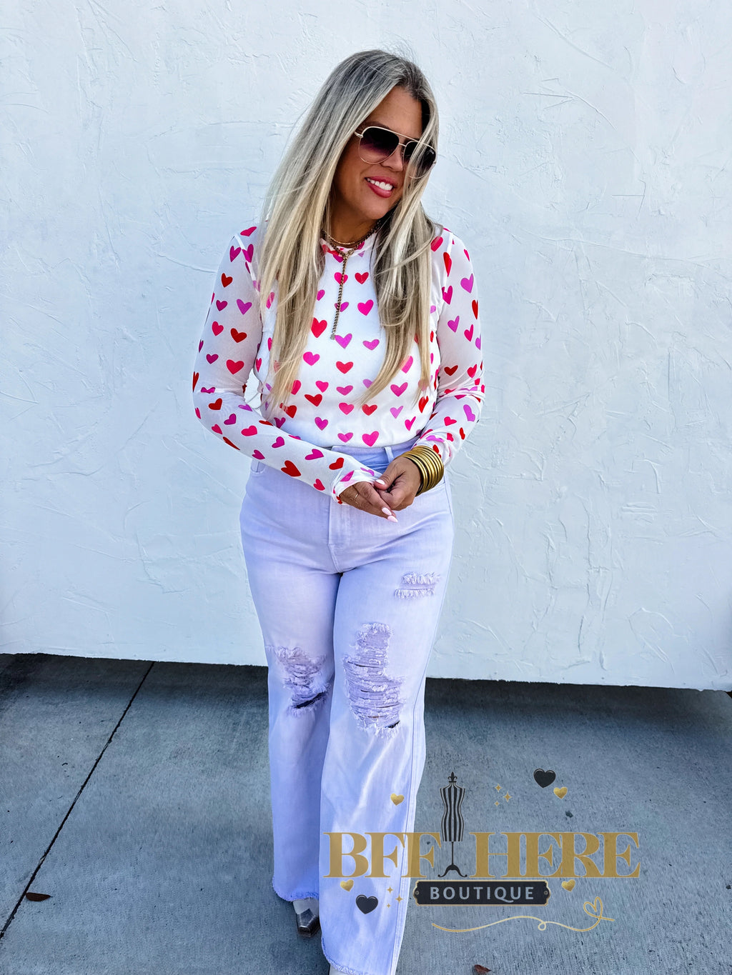 Valentine’s Dress It Up Mesh Tops by Blakeley - BFF Here